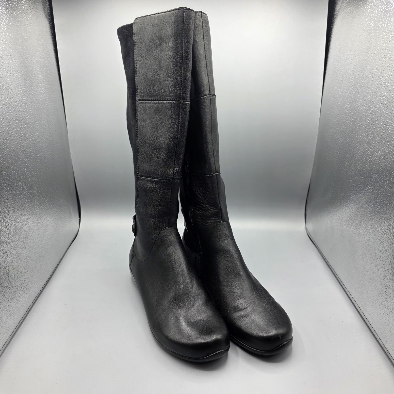 Dansko Odette Riding Boots Womens 39 Black Leather Tall Comfort Equestrian