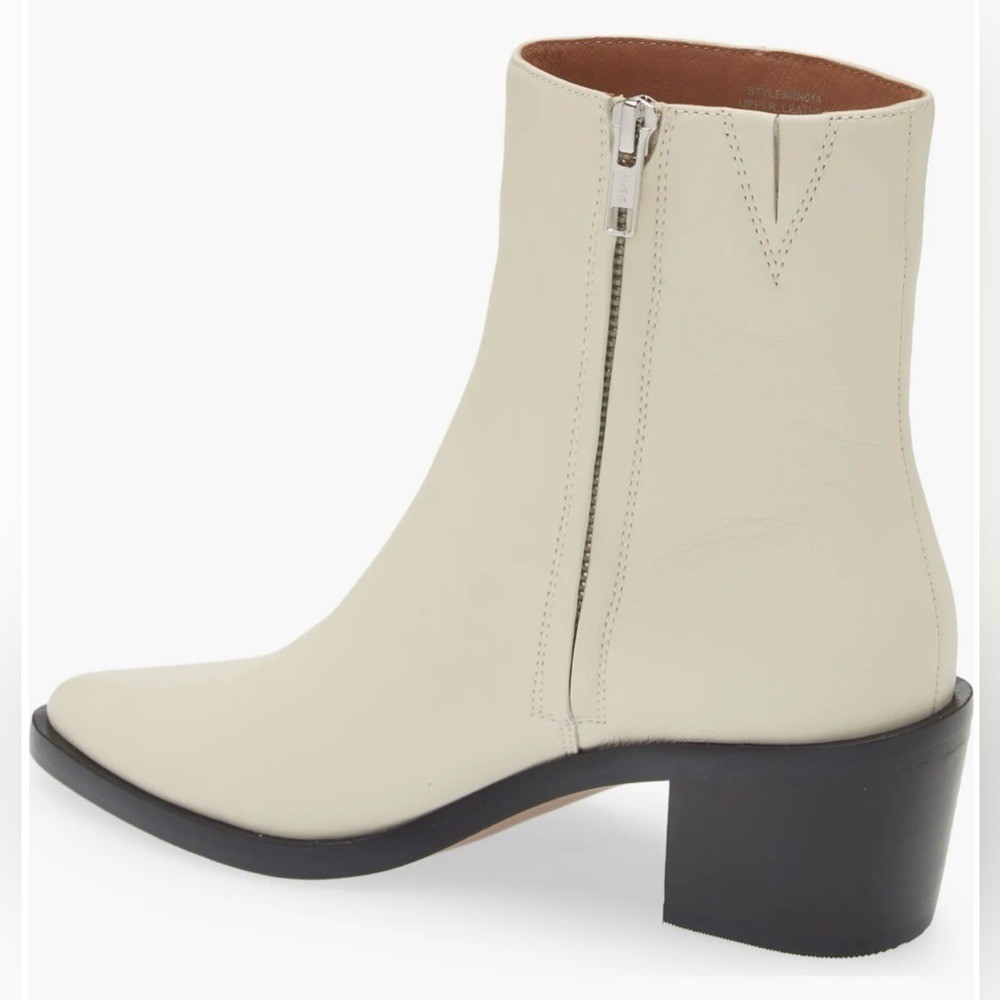 Madewell The Darcy Ankle Boot (Women) Sz 8 Pale Parchment