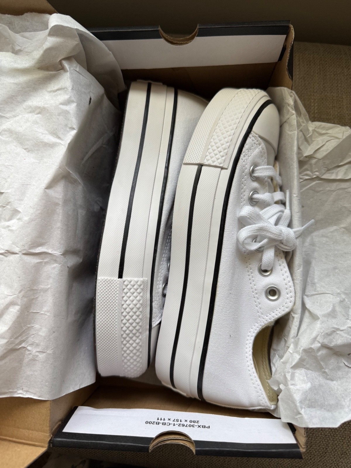 Size 6 – Converse Chuck Taylor All Star Platform Low Top White Black
