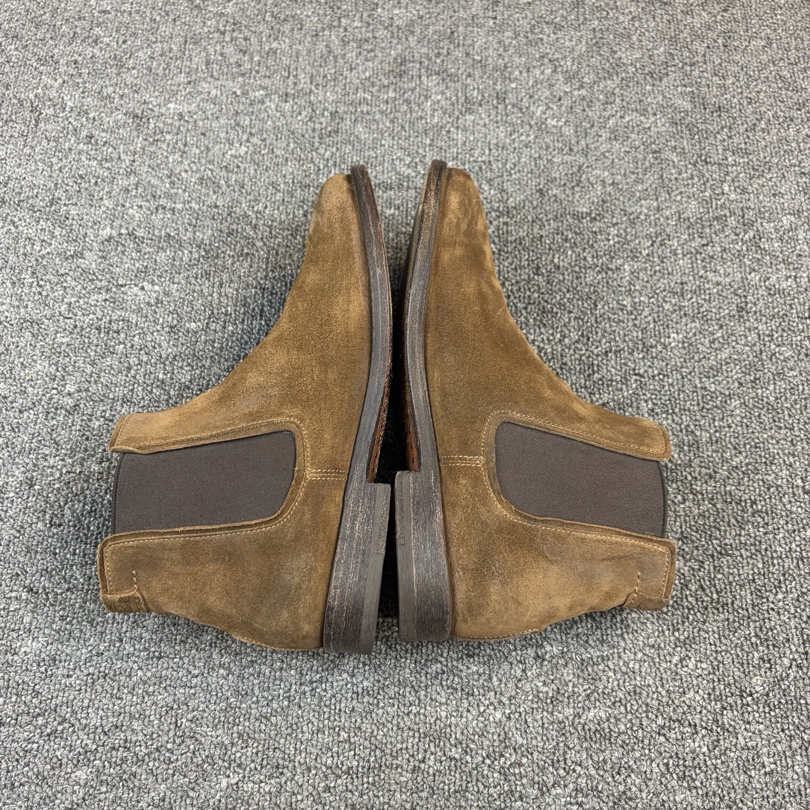 N.D.C. Made by Hand Womens Brown Suede Chelsea Boots Black Size EU 38 US 7