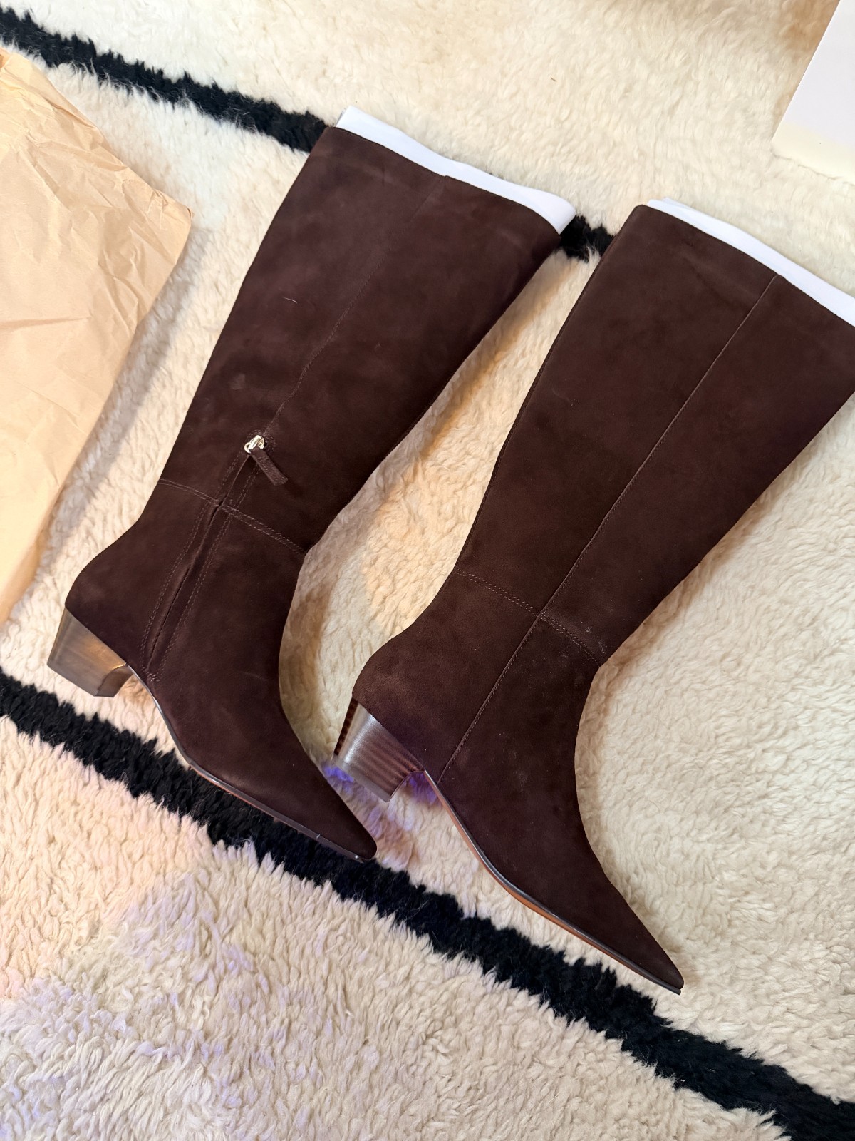 Madewell Lexie Leather Knee-High Boots – Extended Calf – Size 8 – NWT