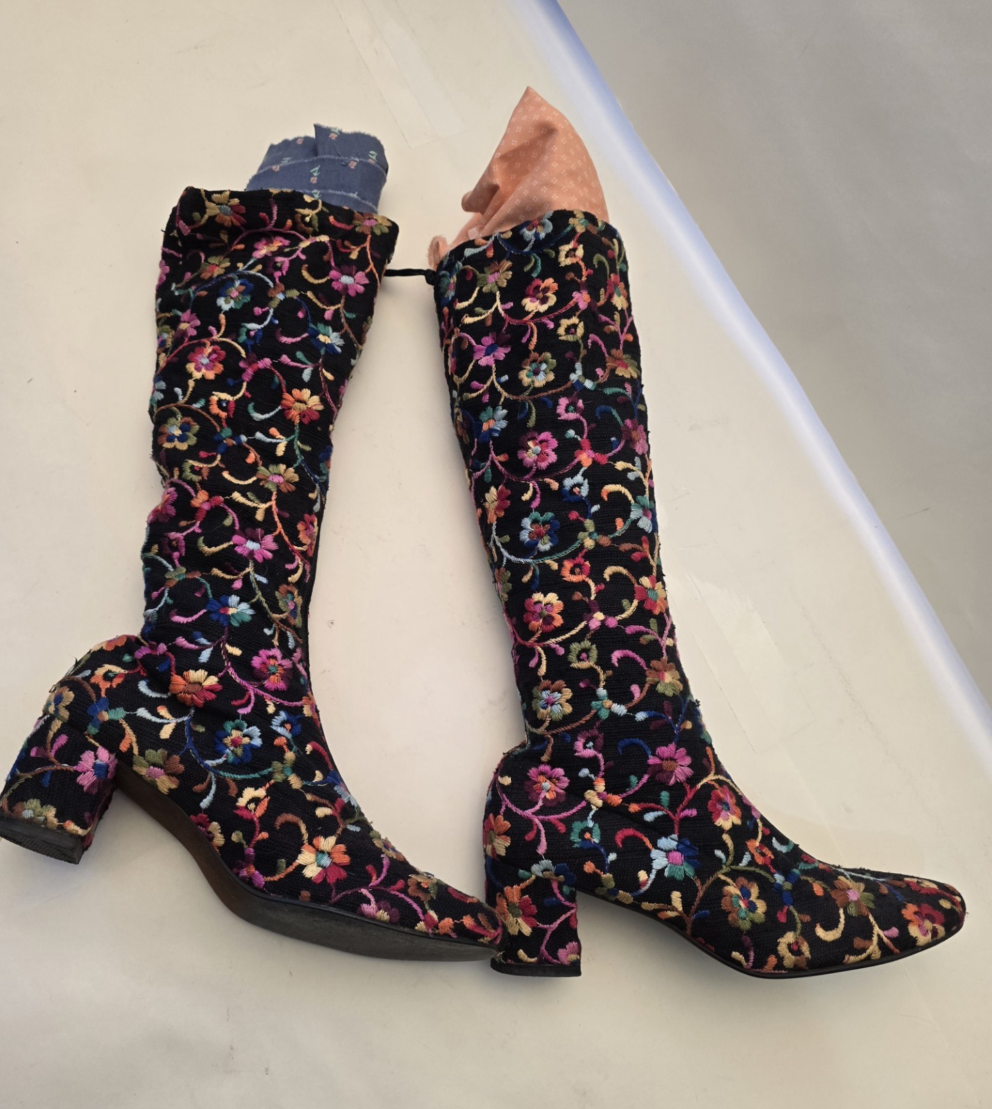 Golo Embroidered Boots 60s/70s Vintage Size 9