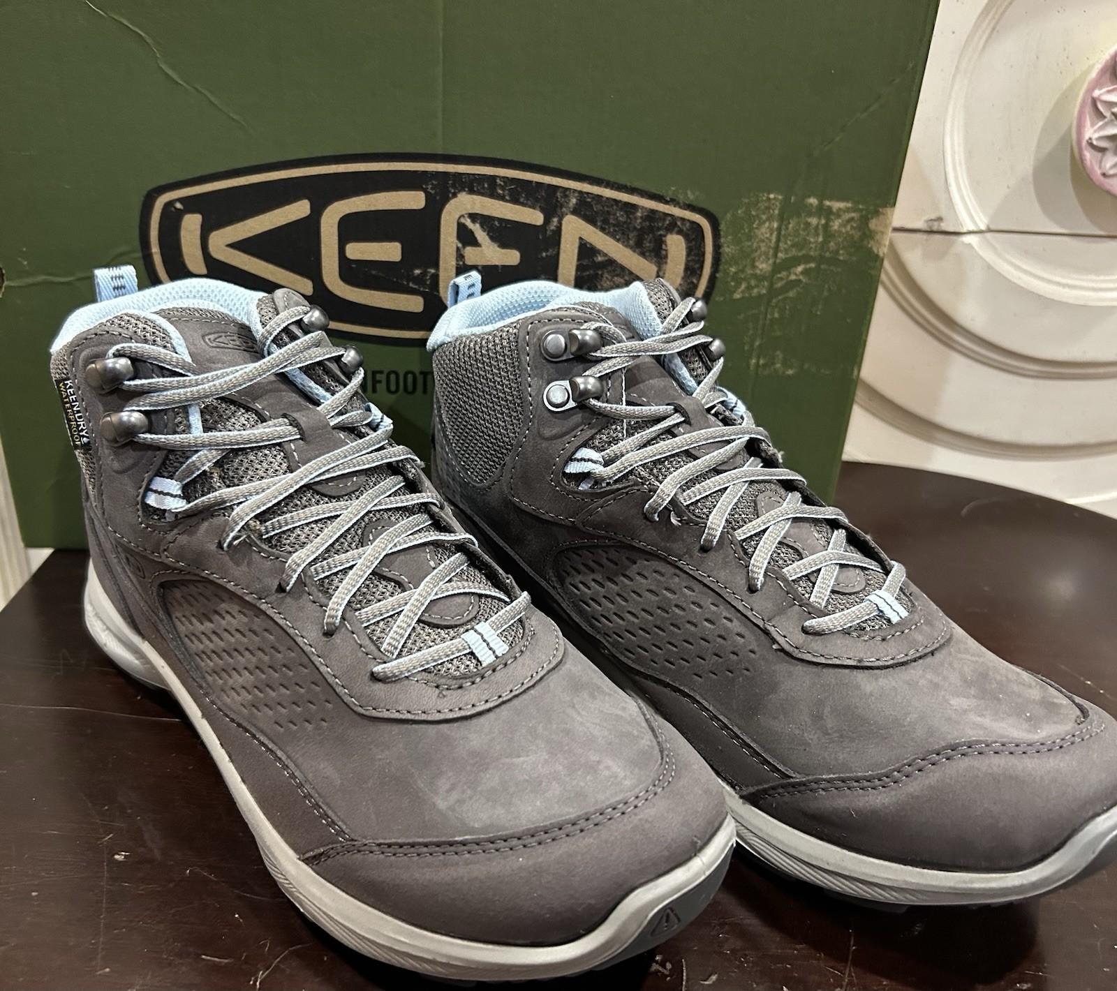 Keen 1021736 Women’s Terradora Explorer mid height Steel Grey/Clear Sky 6M