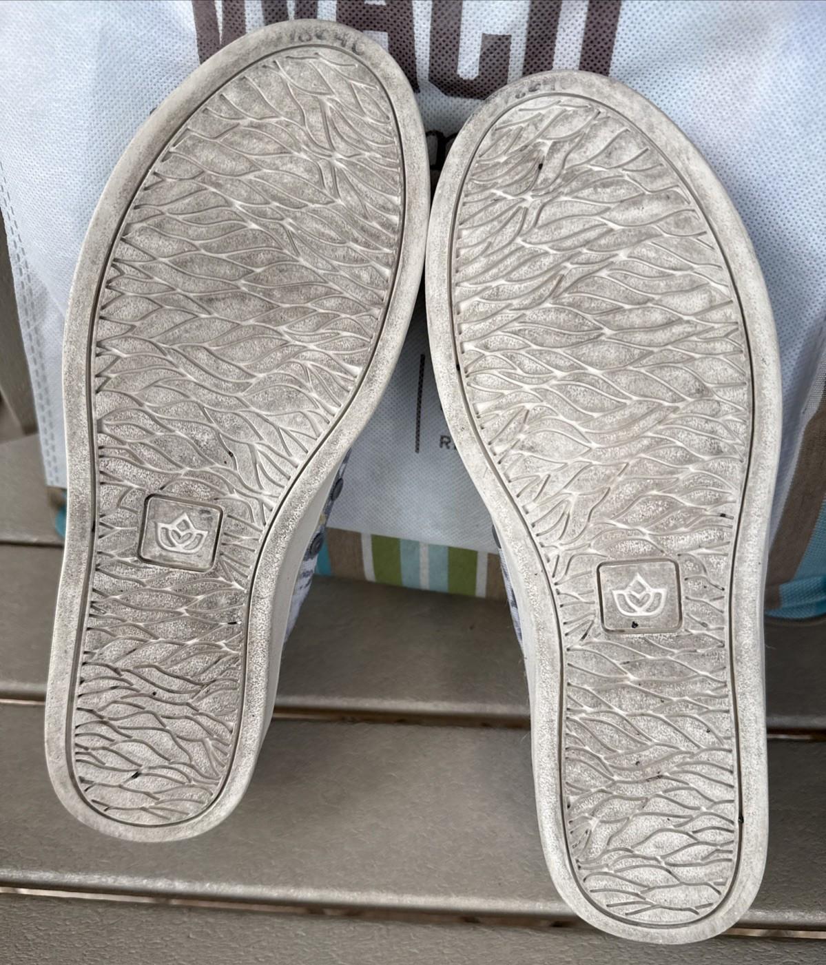 Spenco Revitalign Malibu Orthotic Slip-On Grey Tie Dye Sneaker size 8.5 B