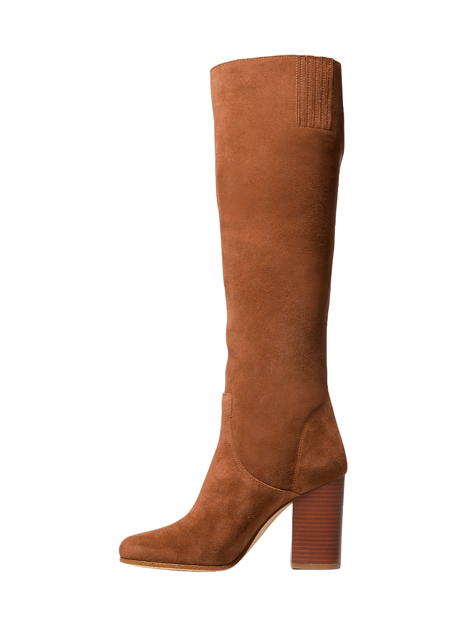 Michael Kors Jocelyn Suede Boot Black/Luggage 6/6.5/7/7.5/8/8.5/9/9.5/10 Nib$355