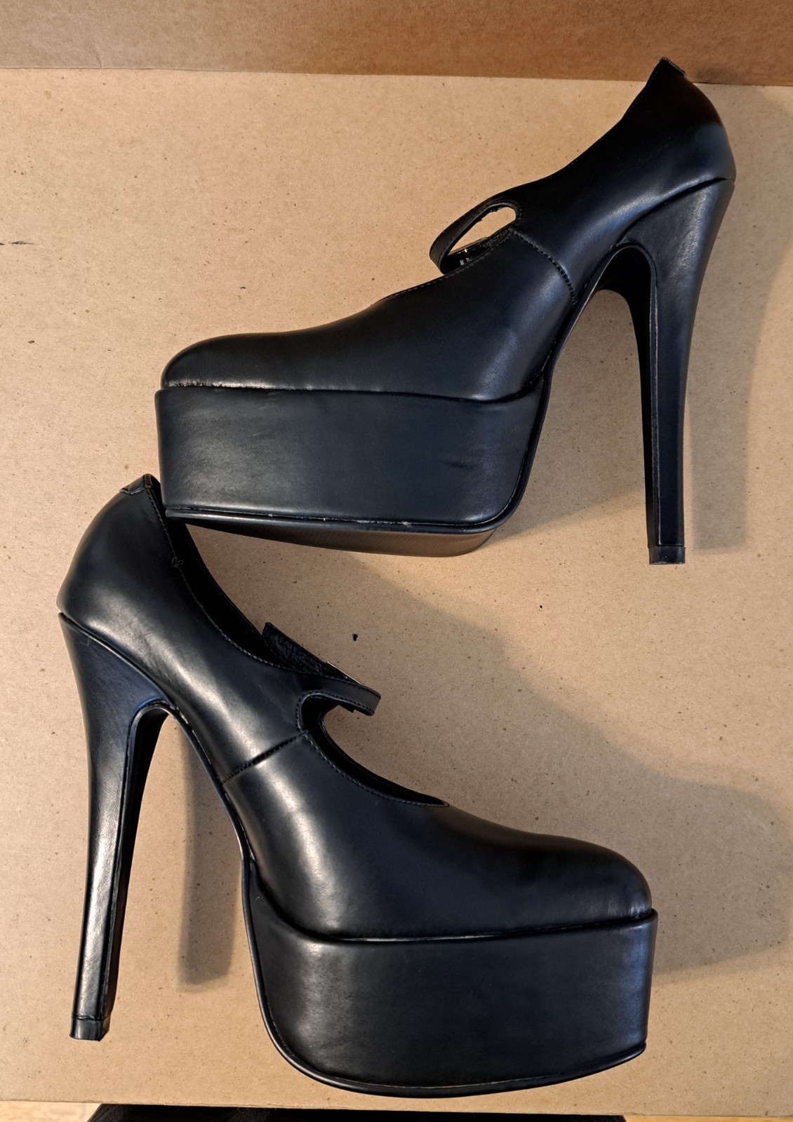 DEMONIA EXTREME -REVENGE 08- Size 9 Mary Jane Pump High Heels Platform Black PU