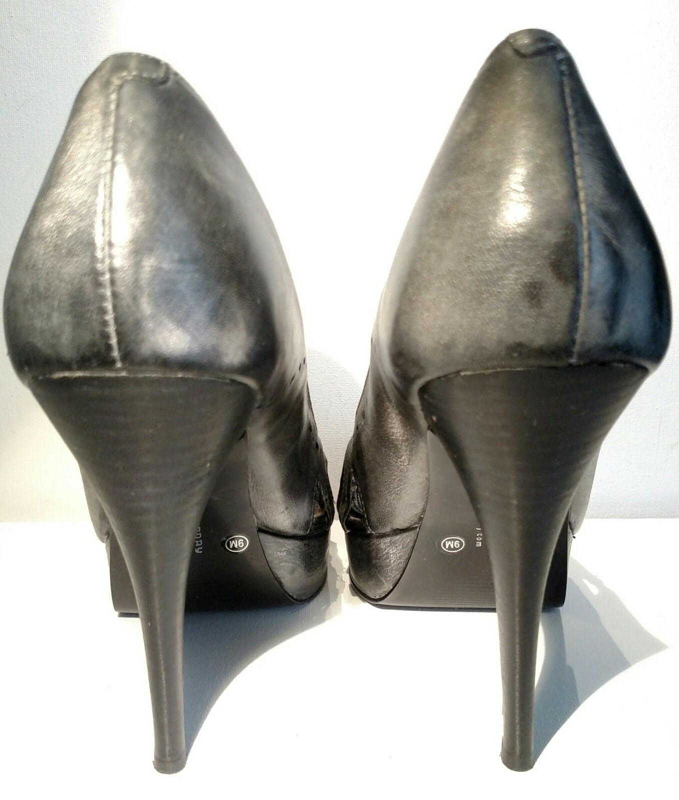 CHINESE LAUNDRY Sz9m gray leather 5.5inch heel 1.1inch platform