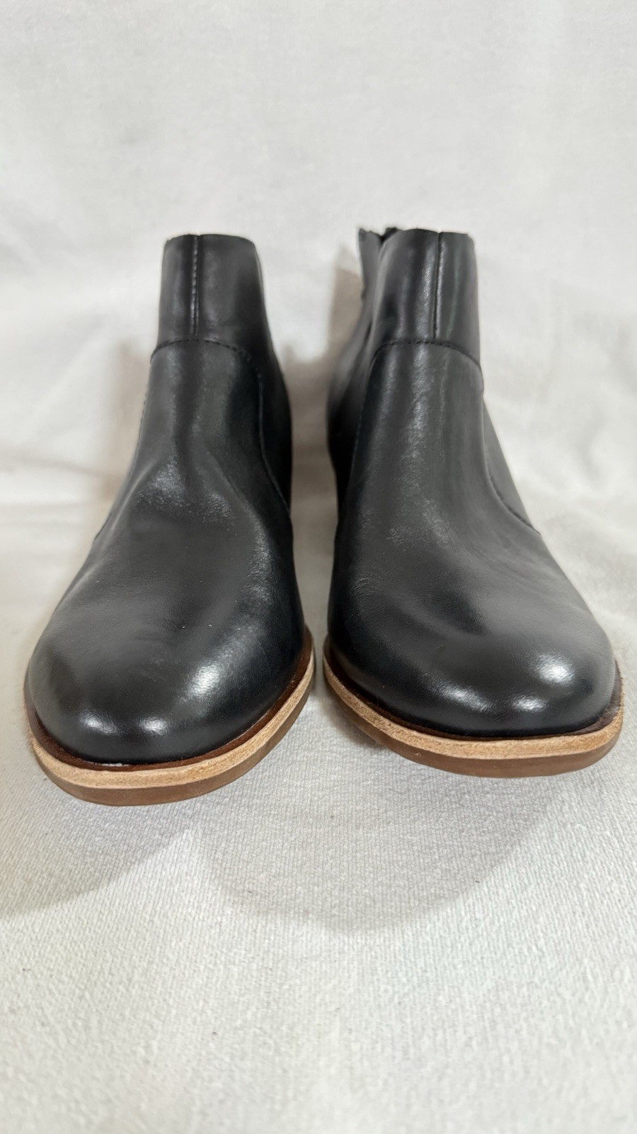Kork-Ease Skye Black Leather Ankle Bootie Womens Sz 9M Boots NWOB