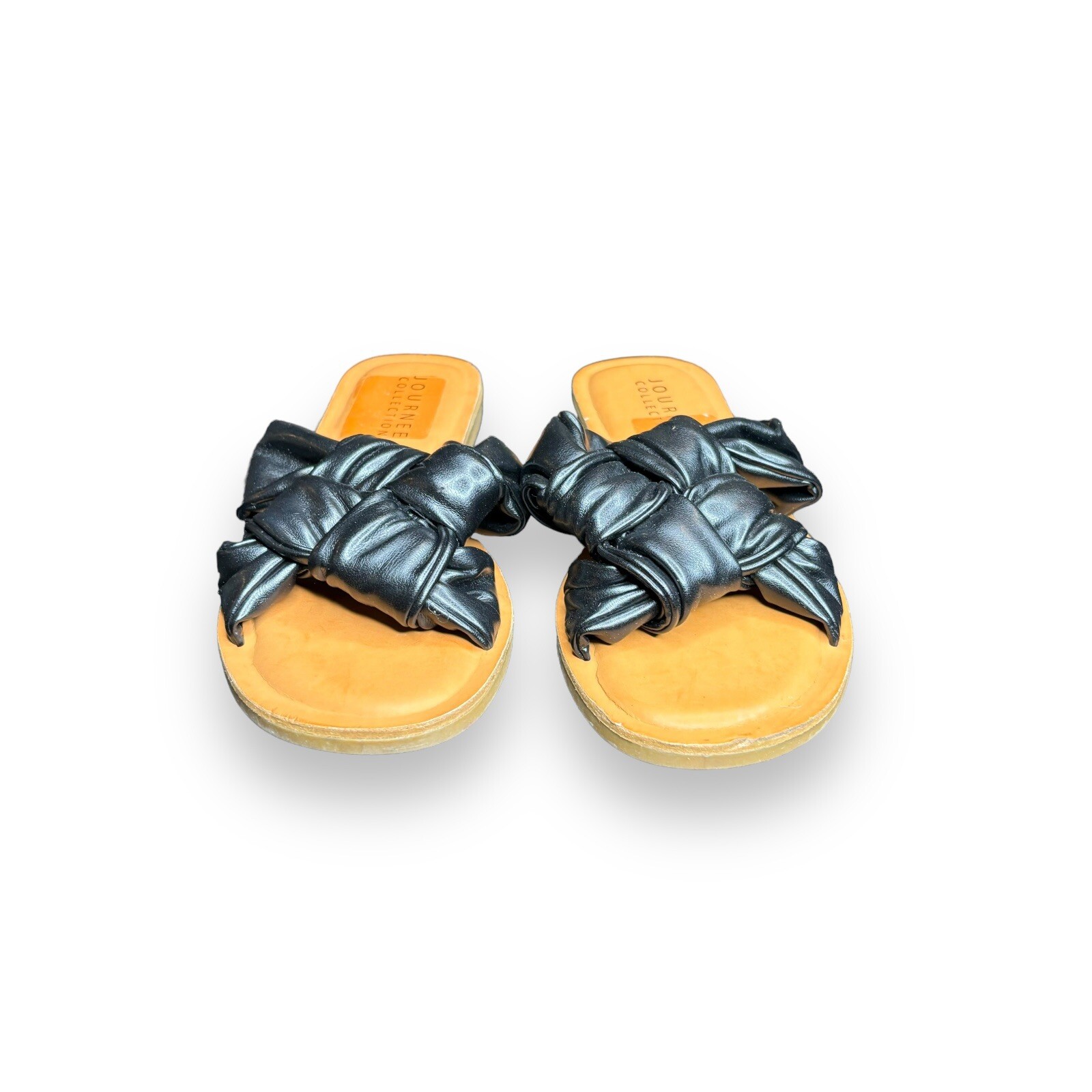 Journee Collection Women’s Tru Comfort Foam™ Kianna Sandal Brown/ Black Size 9