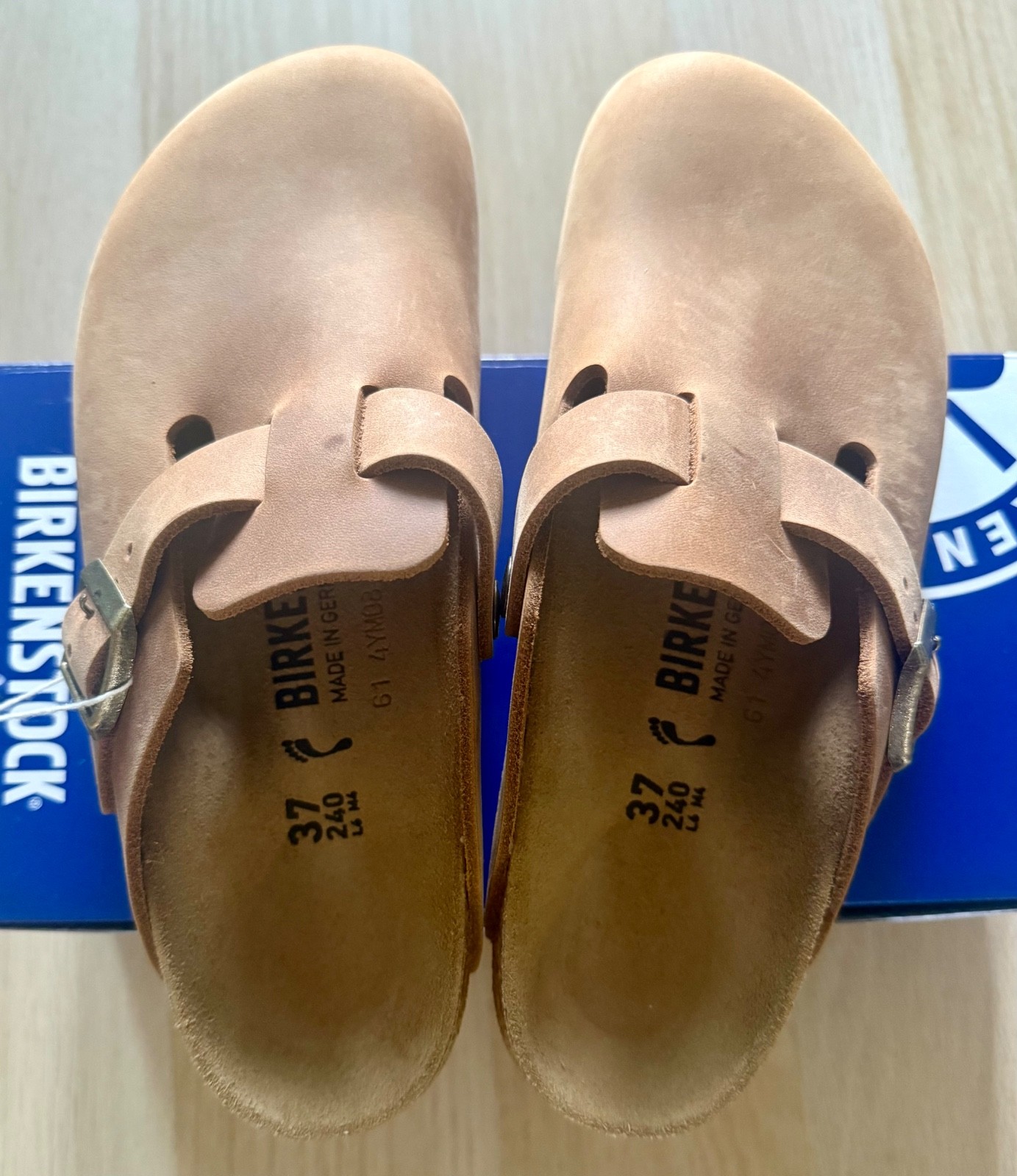 Birkenstock Boston 37 medium/narrow Cognac