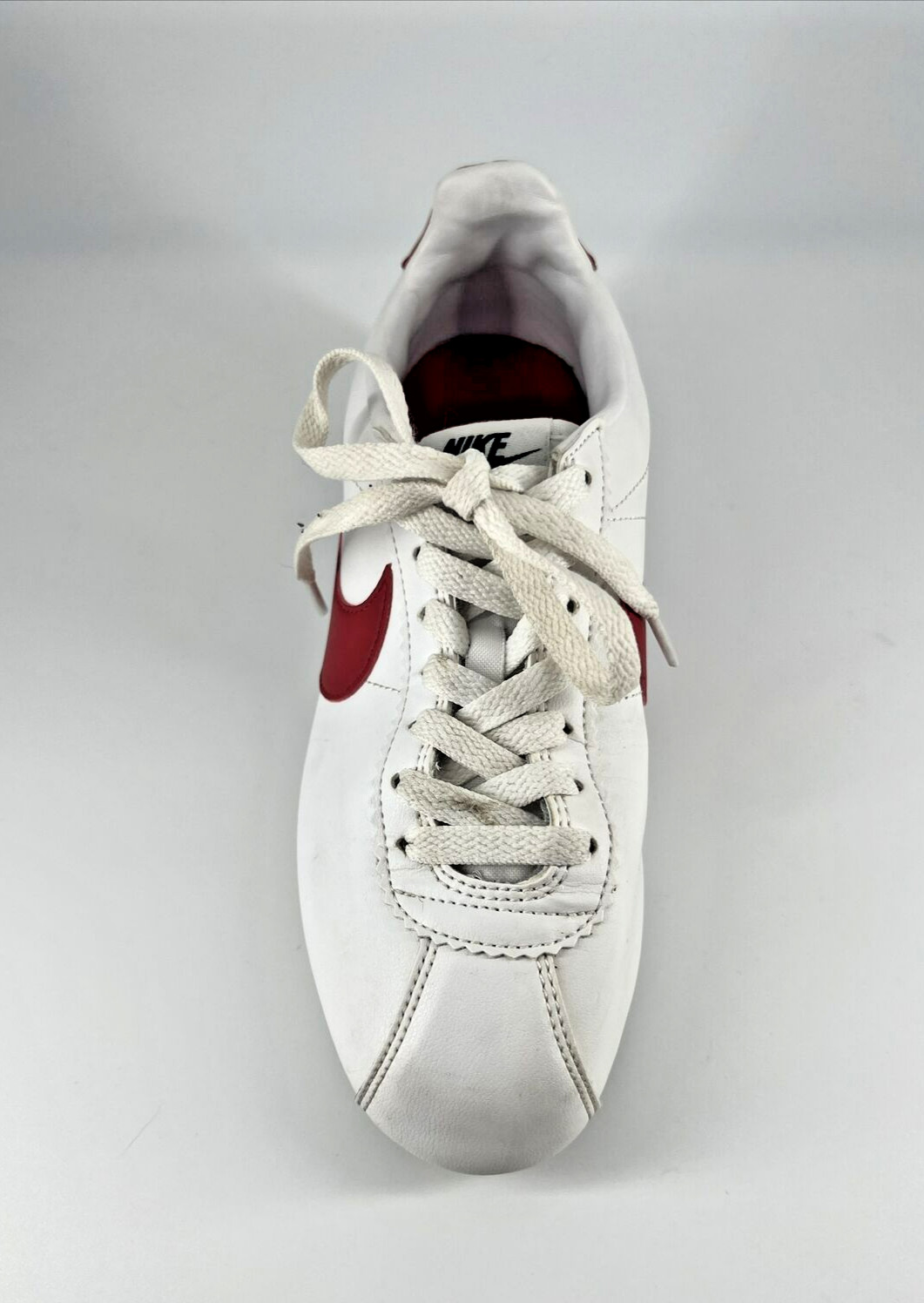 Nike Classic Cortez Swoosh Womens White Varsity Red Sz 7 Forest Gump 807471-103