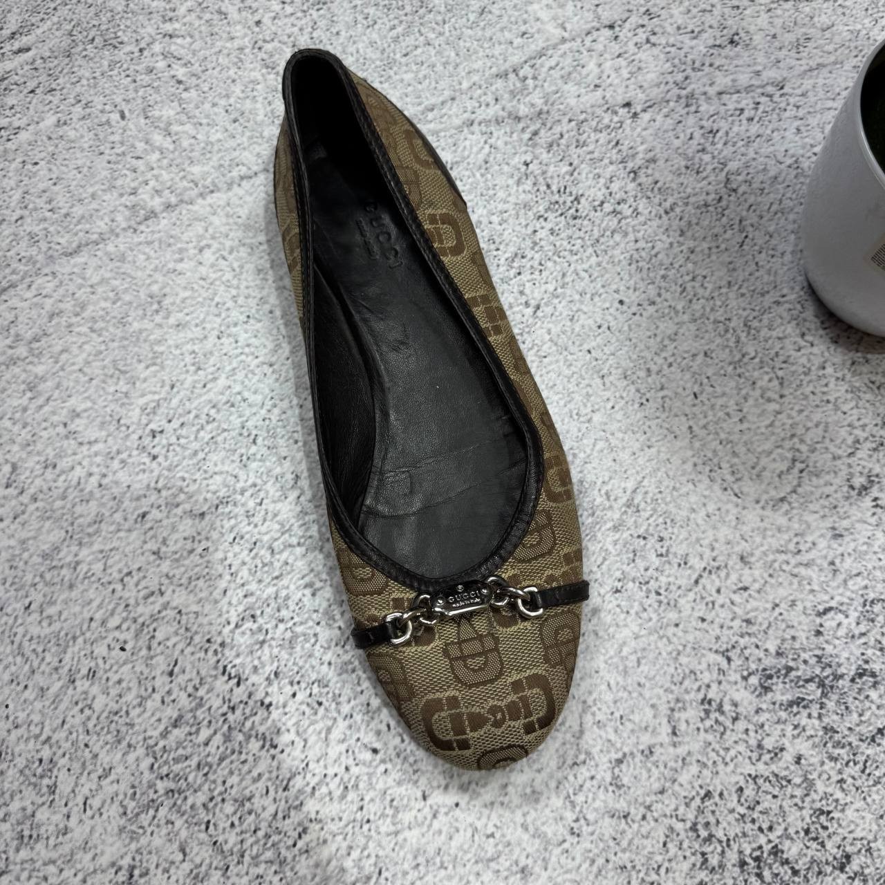 Gucci Monogram Flats Ballets Womens Size 36