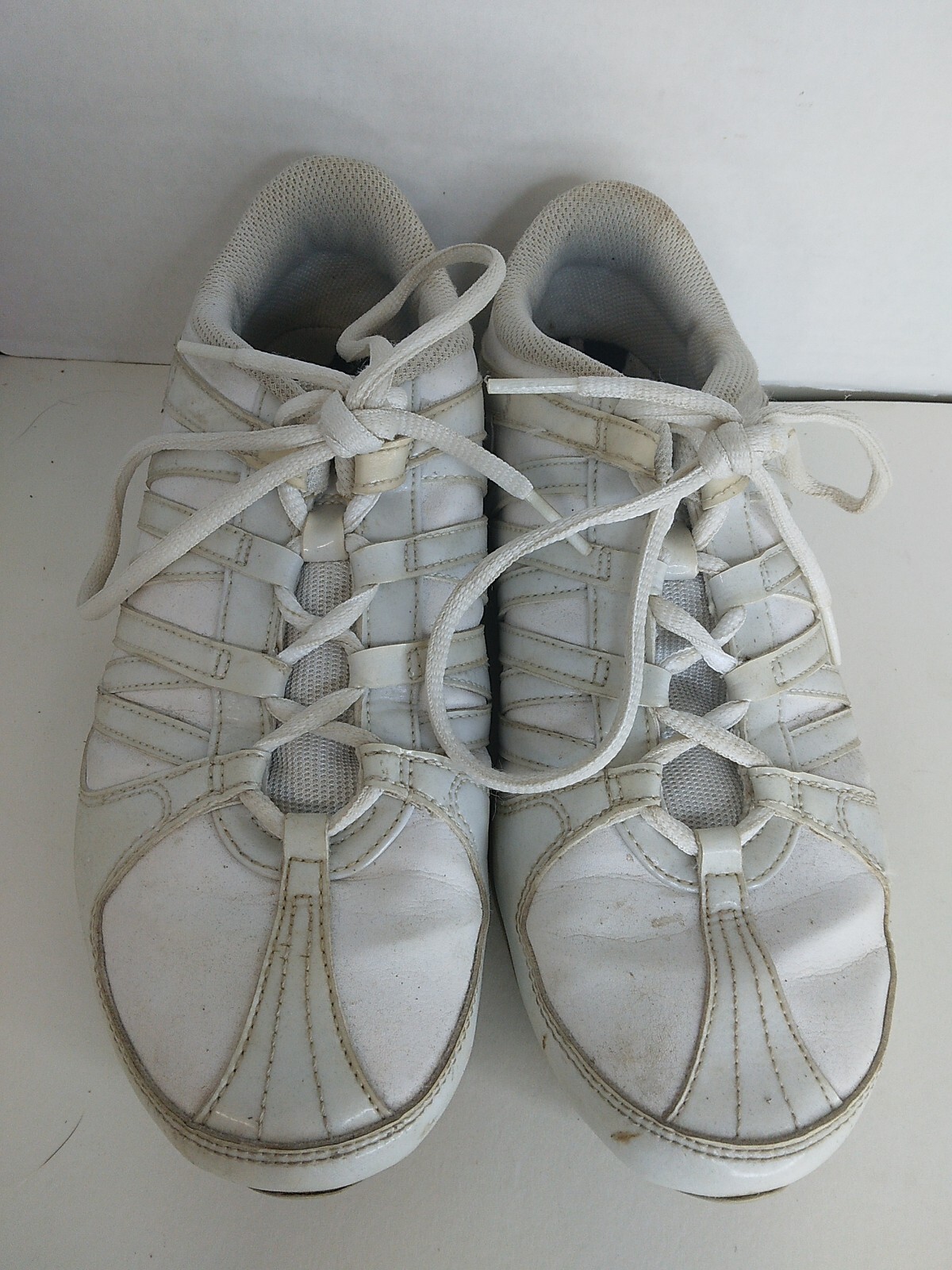 Nike Cheer Flash Women’s Athletic Shoes Size 7.5 White Leather 366194-101 Dance