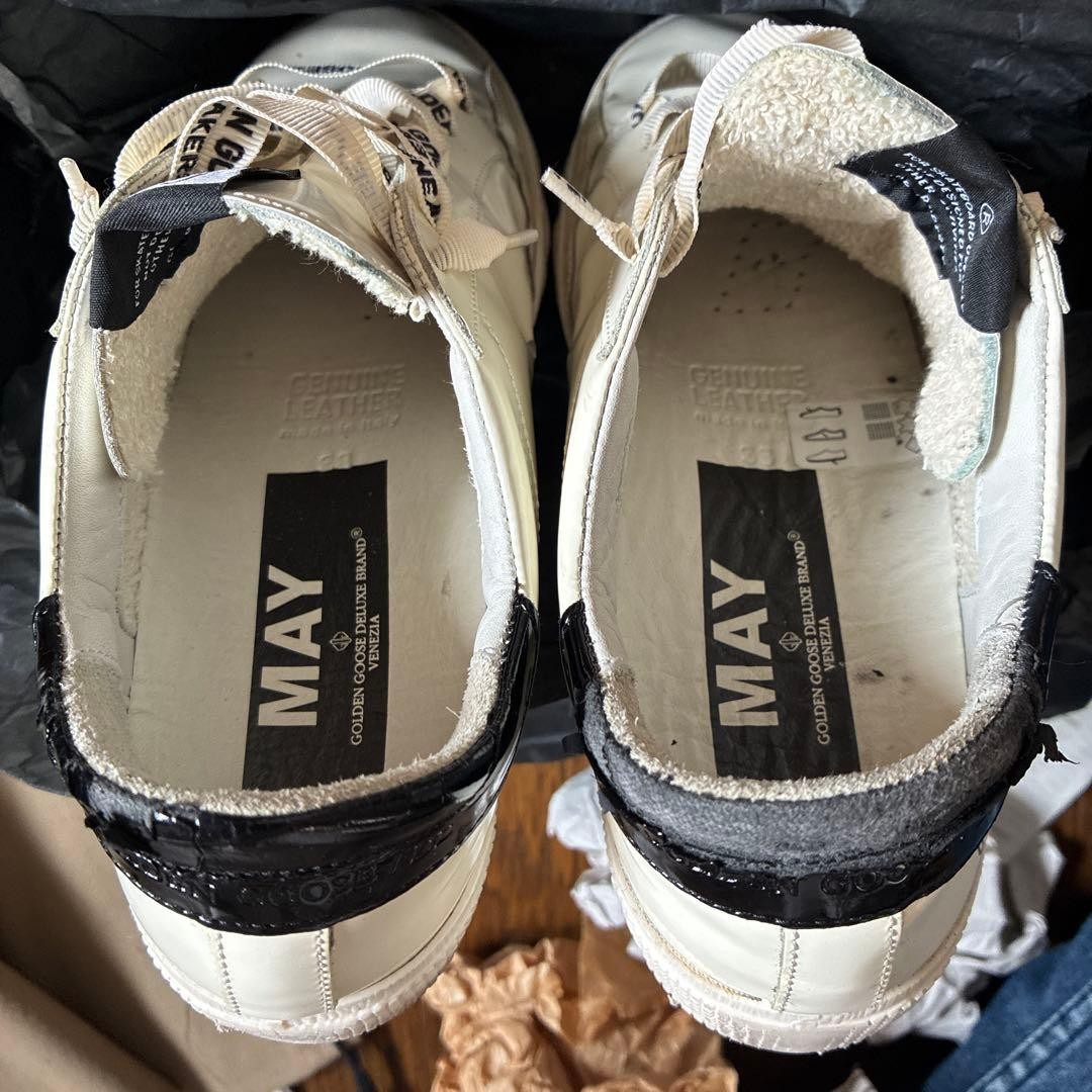 GOLDEN GOOSE Sneakers White Black Women’s Size EU38/US8