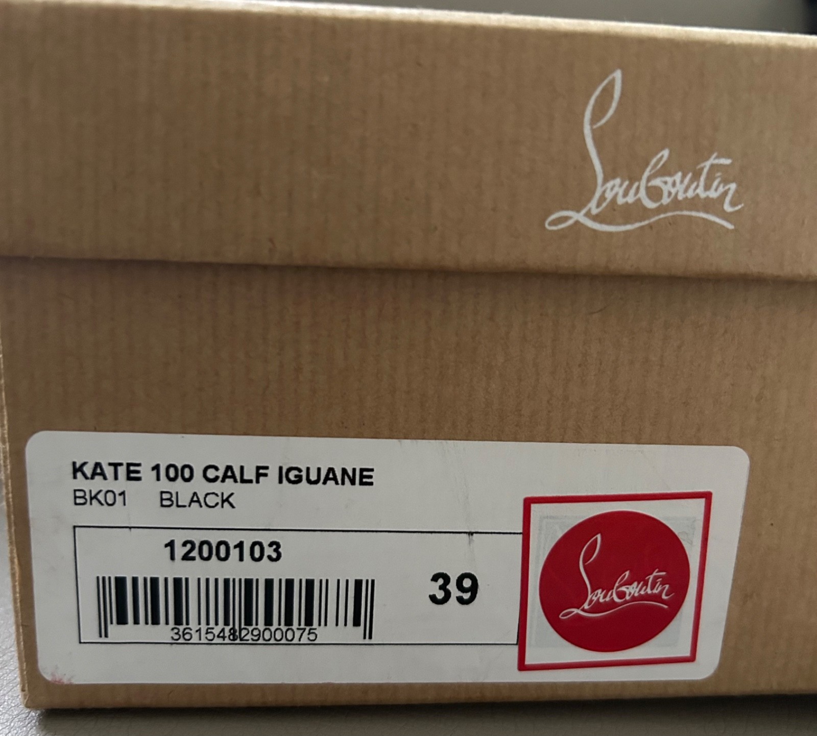 Christian Louboutin Women 39 Black Kate 100 Calf