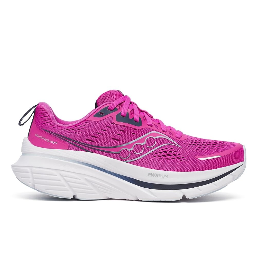 Saucony Women’s Guide 18 Running Shoes Fuchsia Navy Size 7