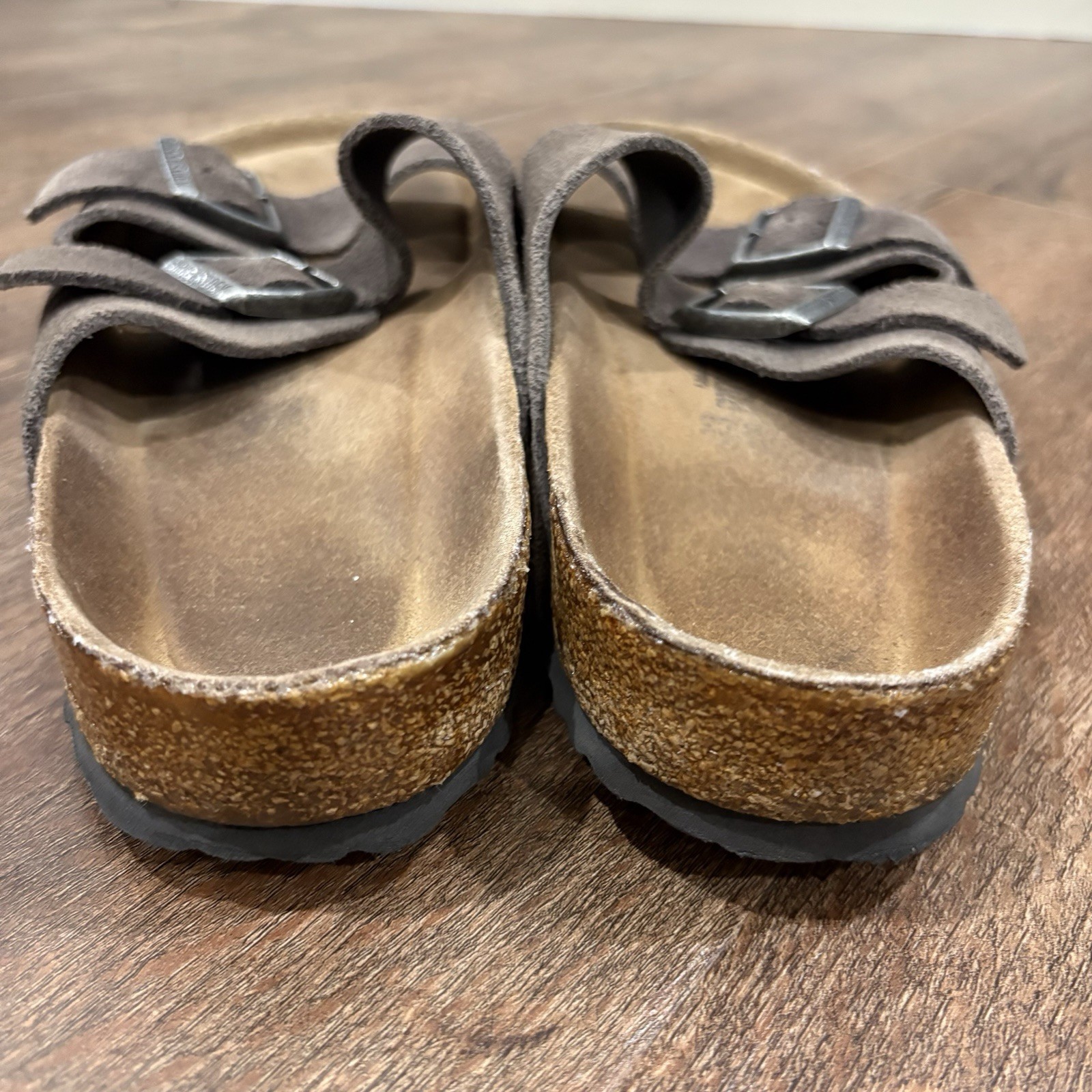 Birkenstock Arizona Soft Footbed Mocha Suede Sandals EU 43 Regular Wide