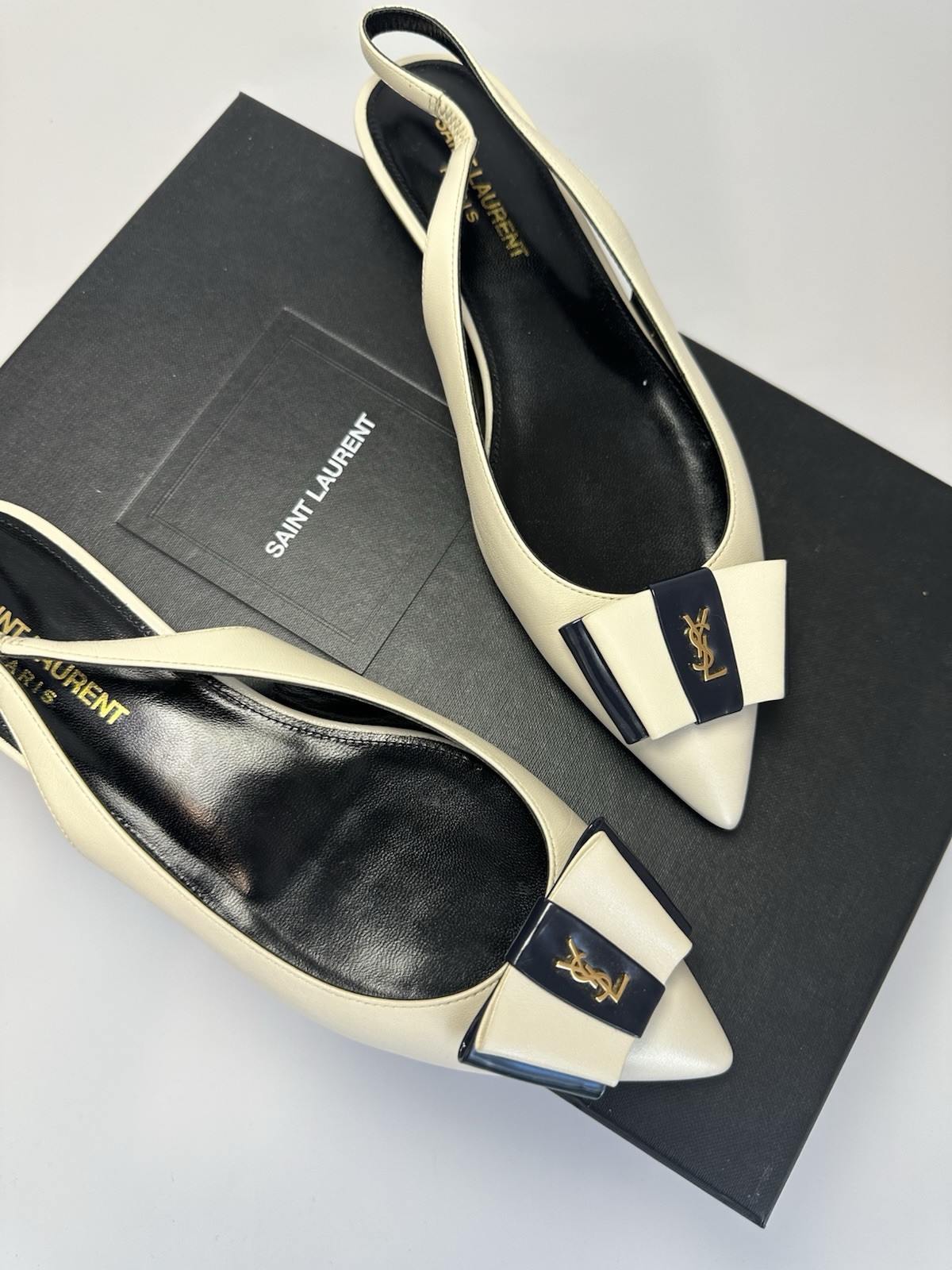 Saint Laurent Anais Sling back Flats Size 36