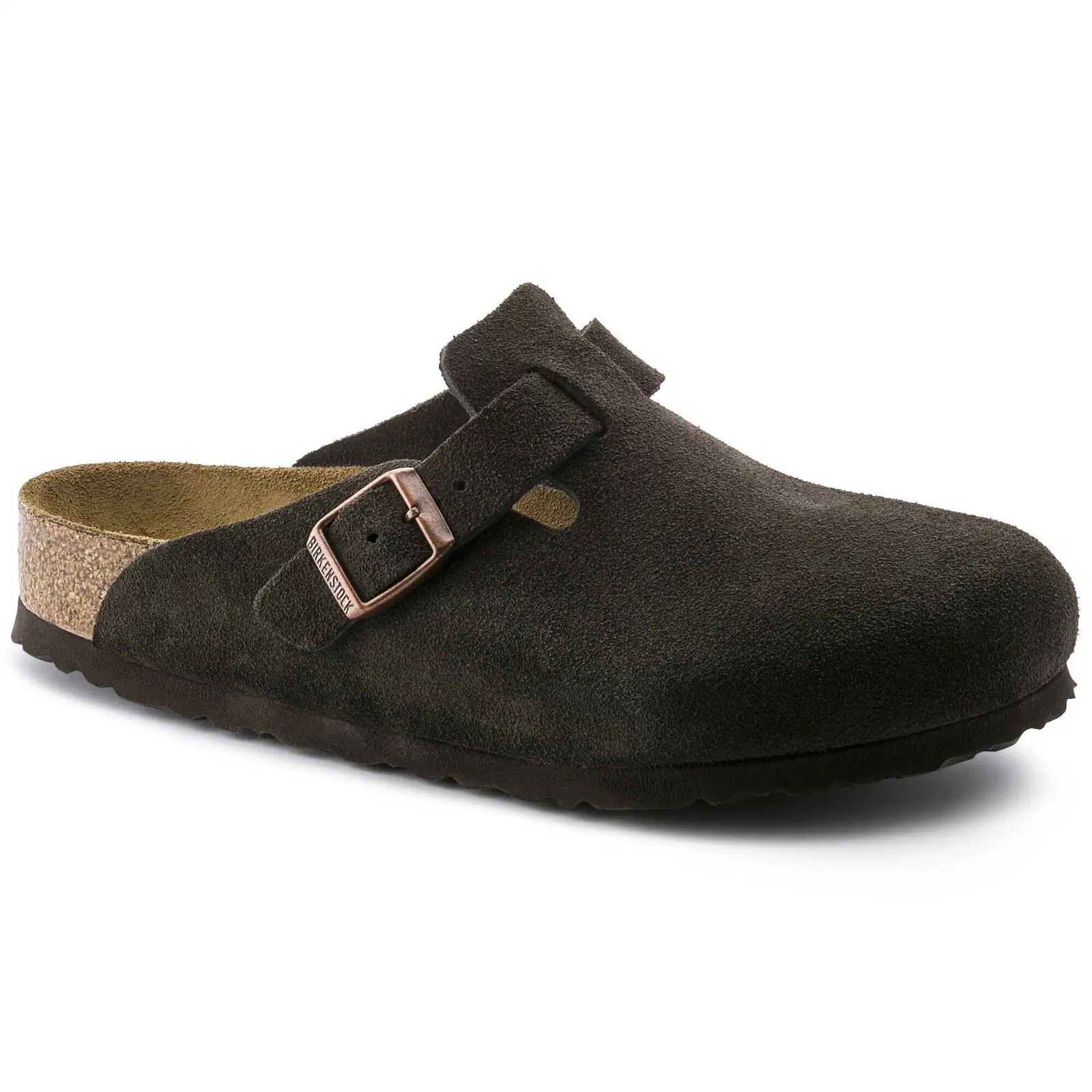 Birkenstock Boston Soft Footbed Suede Leather Mocha – NEW