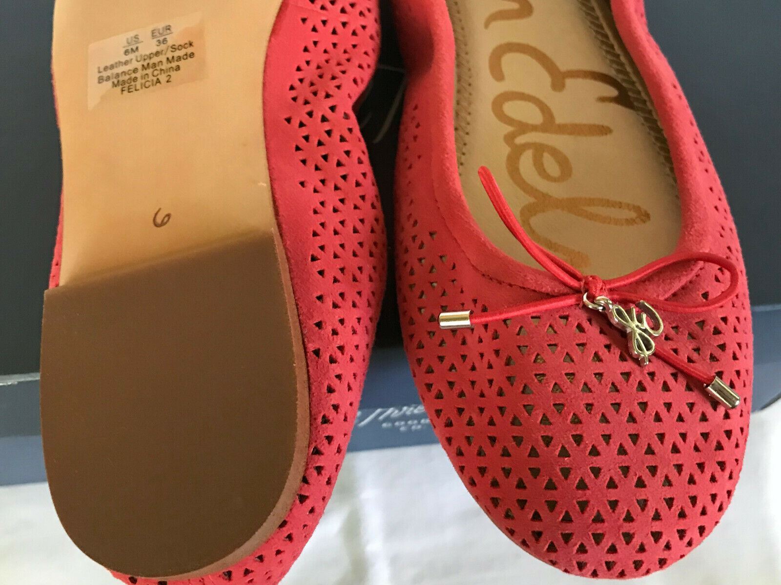 NEW Sam Edelman Felicia 2 Flat Havana Slip-On Suede Ballet Flats Shoes Womens 6