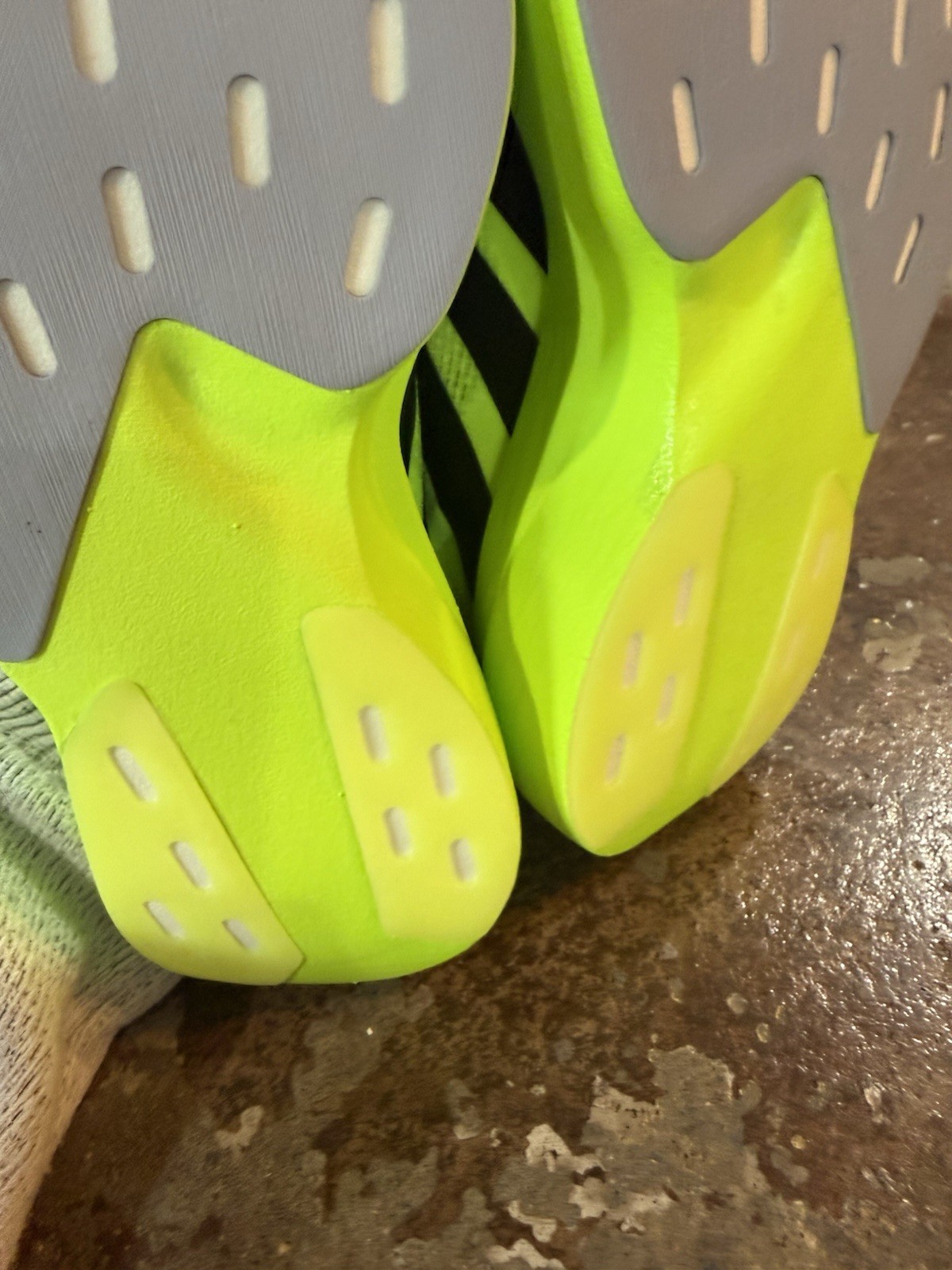 Adidas Women’s Evo SL Lucid Lemon Black Running Shoes Size 5