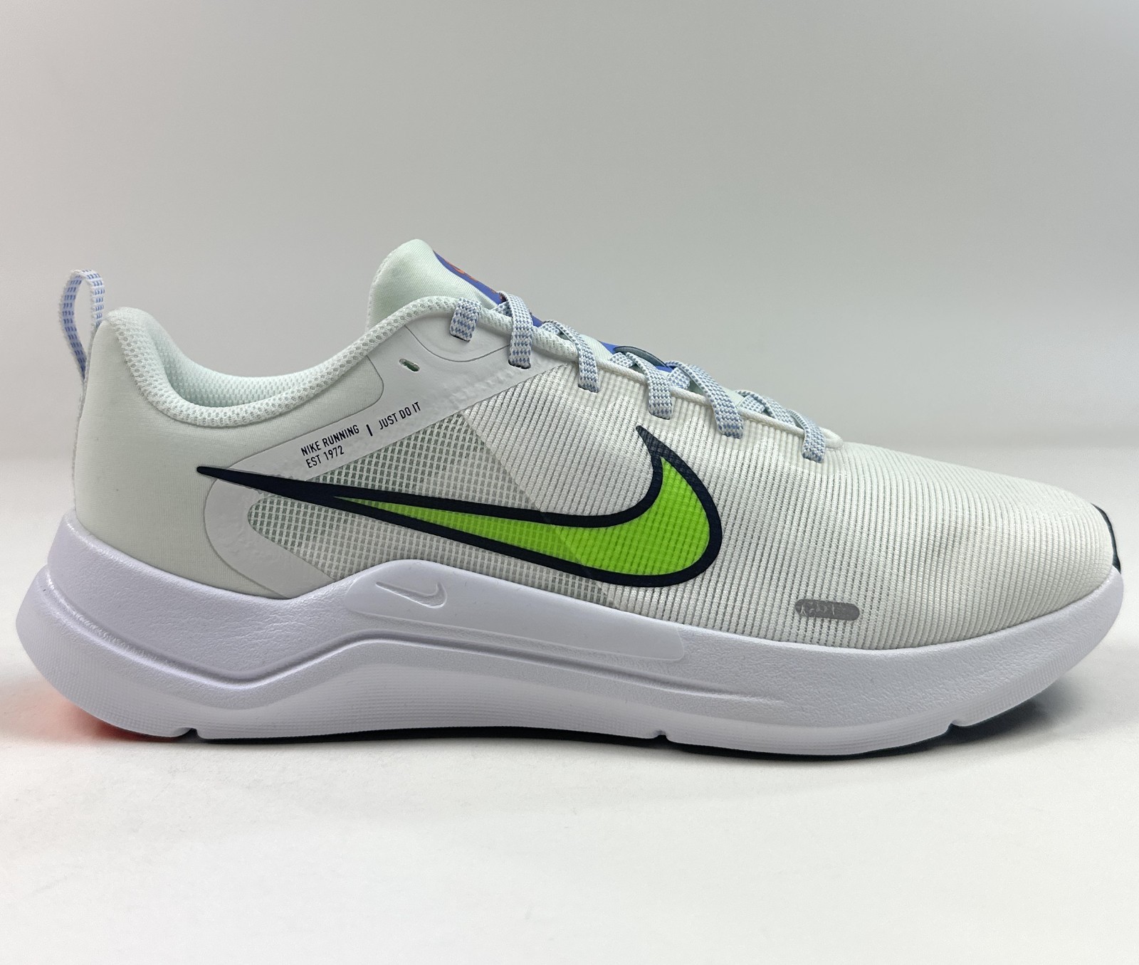 Nike Downshifter 12 White Green Womens Size 11 Shoes Athletic Running DD9294-104