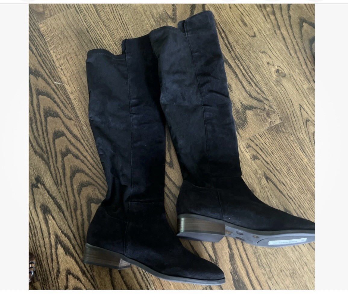 Lucky Brand Womens Calypso Black Over-The-Knee Boots 9 Medium (B,M)