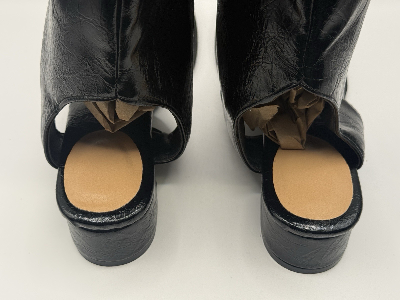 Gladiator Thong Sandal Boots Zip Front Women’s Black EU 41 US 10 Mid Calf Goth