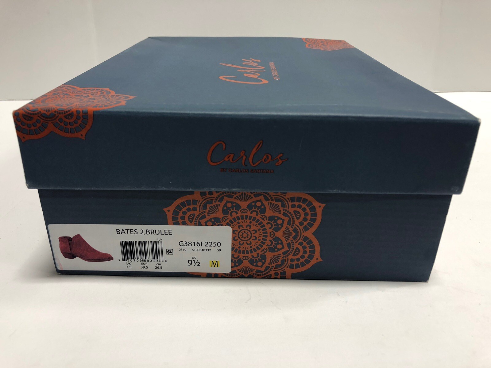 Carlos Bates 2 Brulee Bootie Women’s Size 9.5M
