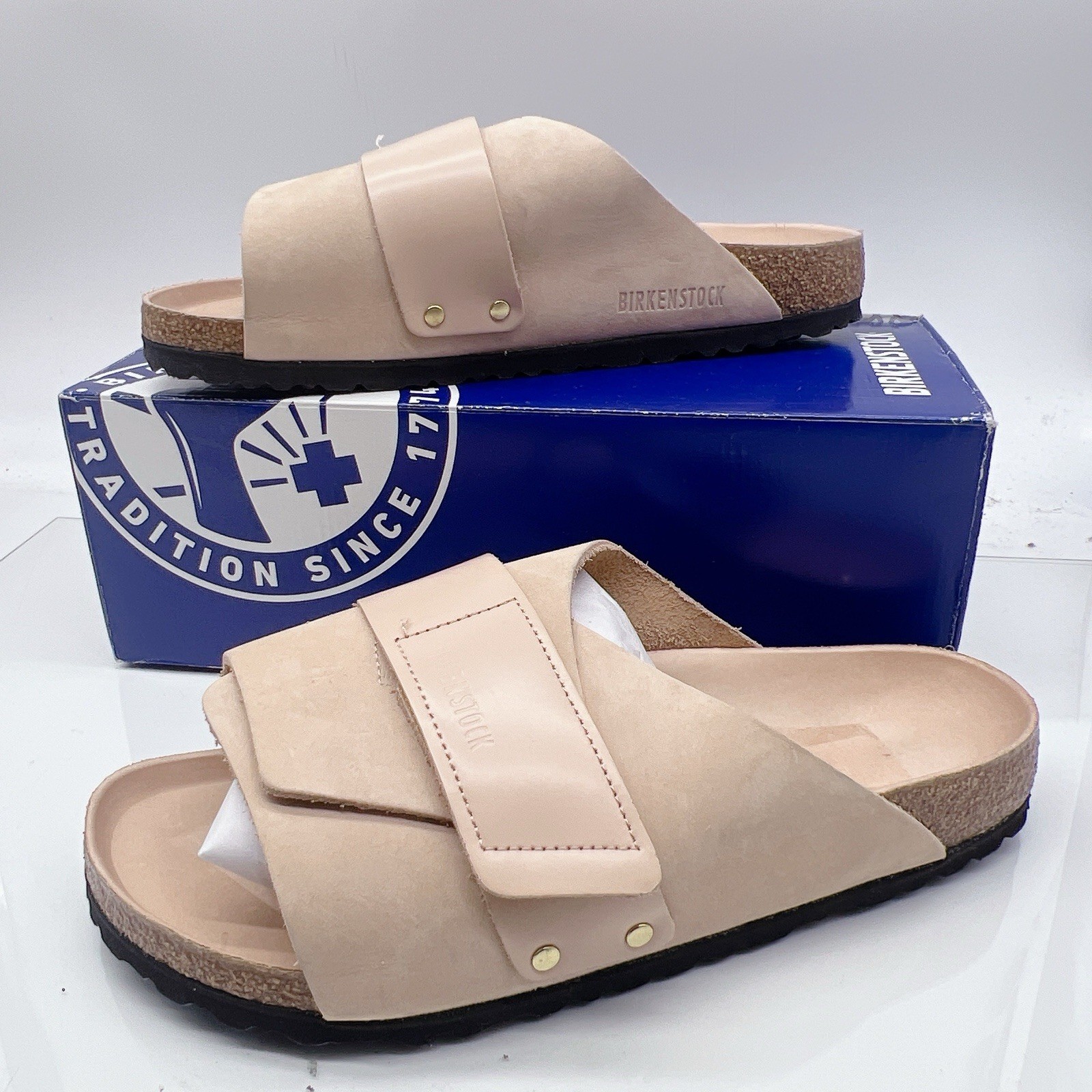 Birkenstock Kyoto Women’s Sandals Slides Tan Leather EU 41 US 10 – 10.5 N