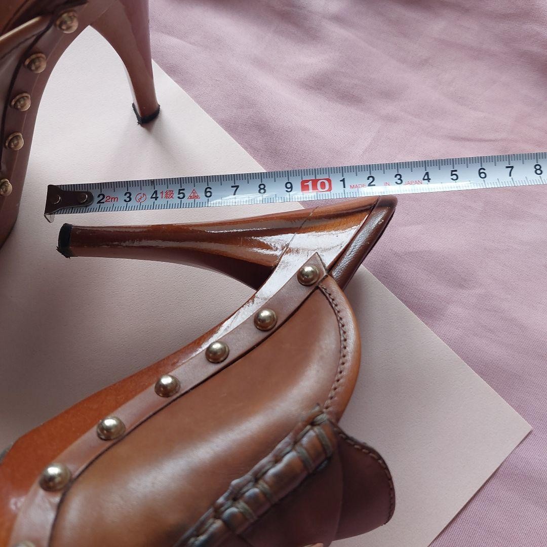 Auth GUCCI Studded Sabot Mules Bamboo Bit Wood Platform Heels Vintage IT35.5 US5