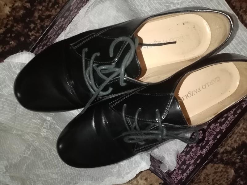 Women Carlo Pazolini heels black leather 36.5 #113L
