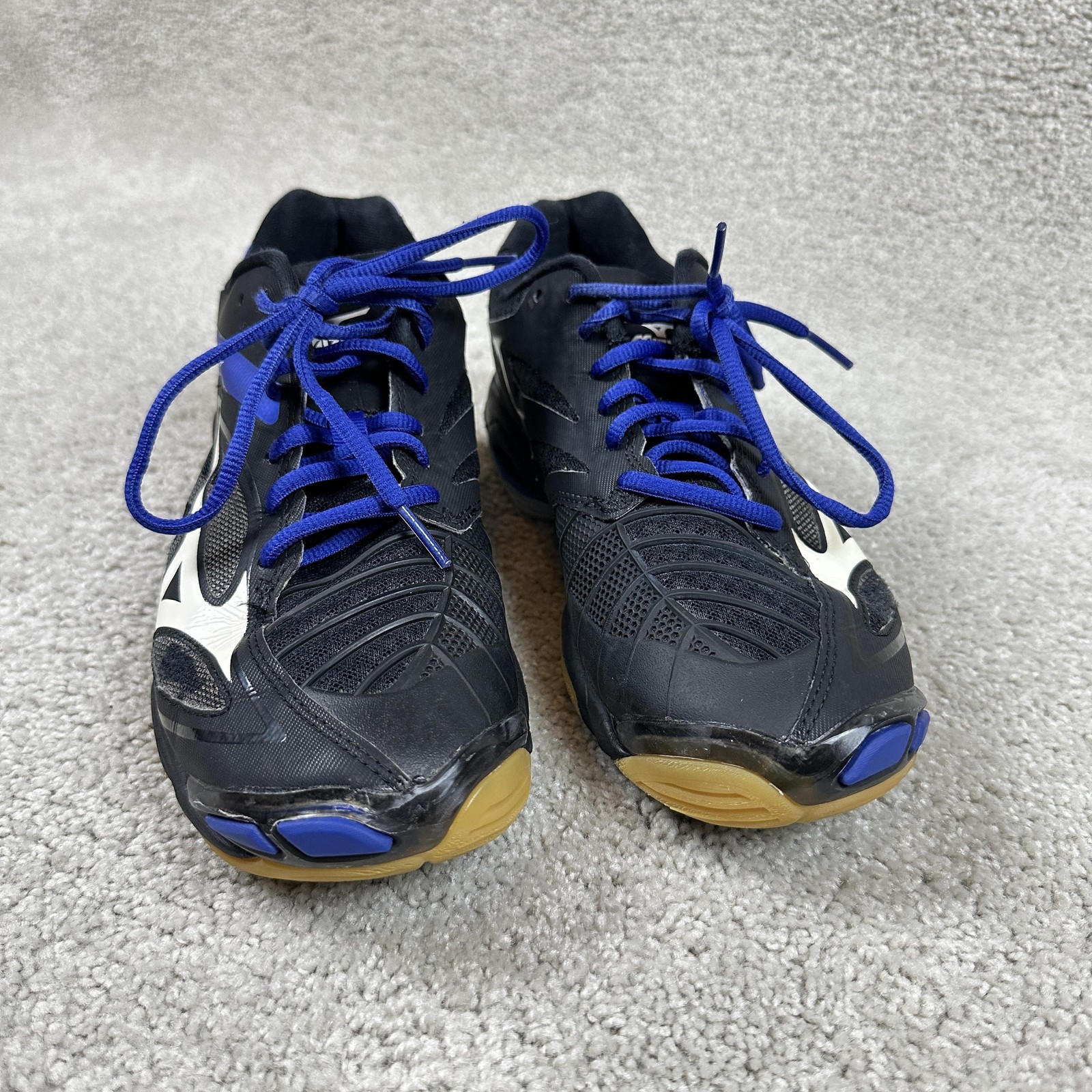 Mizuno Wave Lightning Z3 Shoes Womens Size 9.5 Black Blue Volleyball V1GC170020