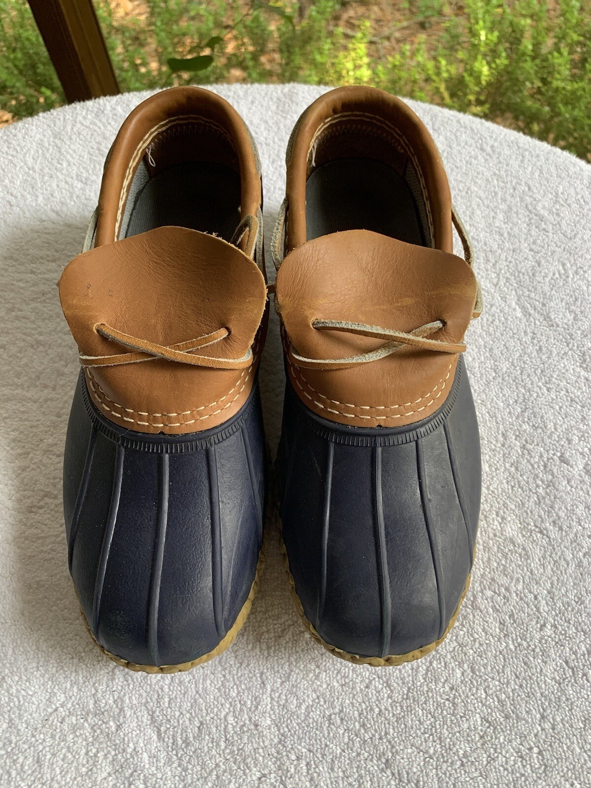 VTG LL Bean Shoes Womens 6M Bean Boots Made In USA Hunting Mud Rubber Duck READ