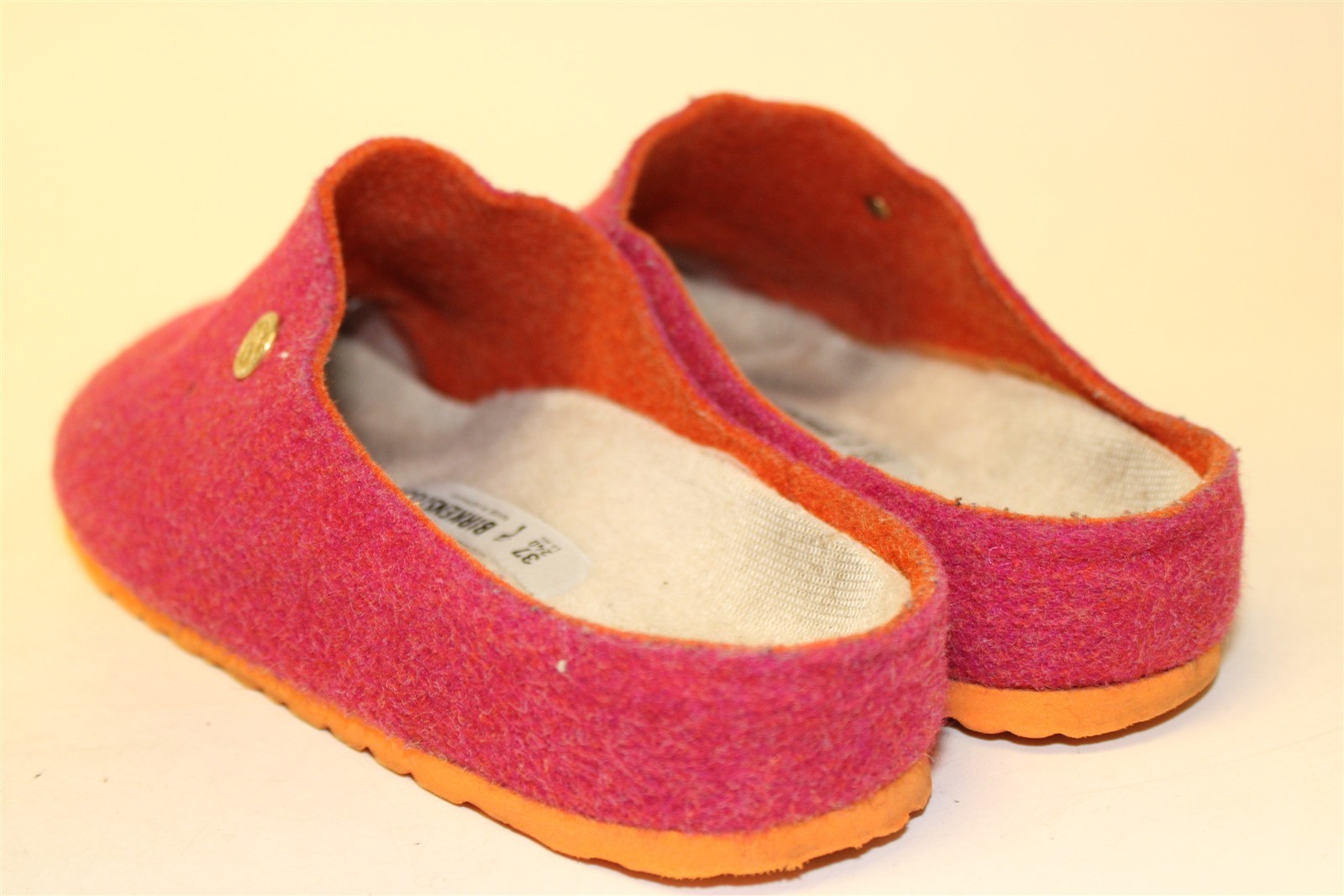 Birkenstock Germany Made Kaprun Happy Fuschia Womens US 6 EUR 37 Wool Felt Clogs