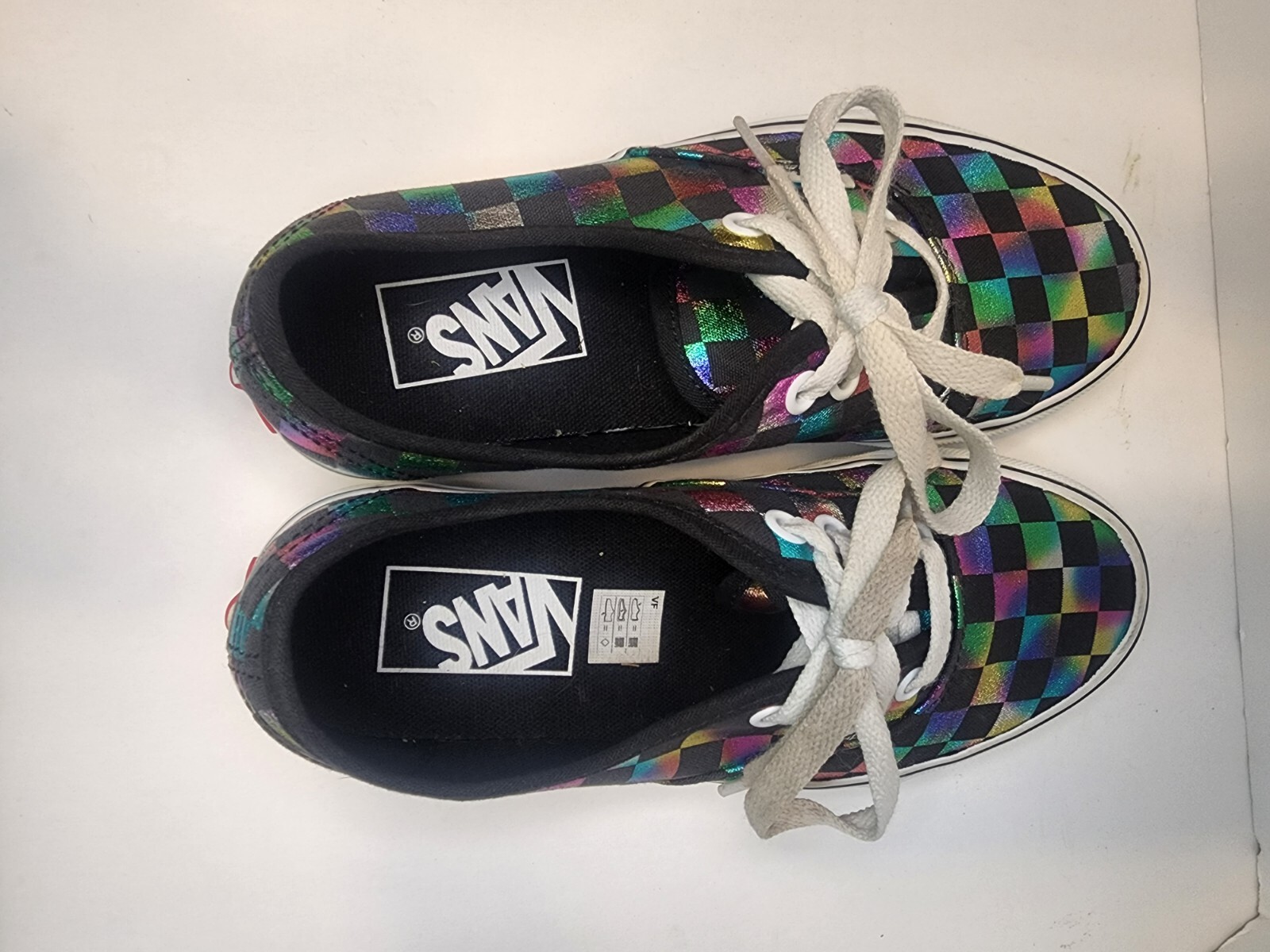 VANS Low Top Canvas Skate Shoes 508731 multicolored rainbow women 5 / men 3.5