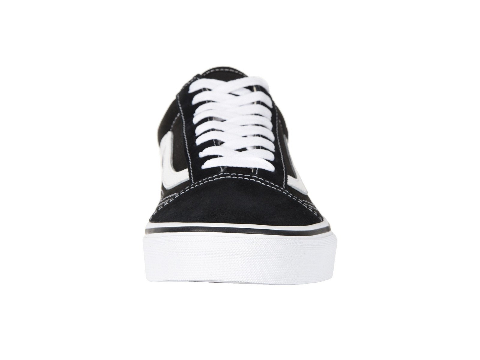 VANS OLD SKOOL BLACK/WHITE LOW SUEDE CANVAS UNISEX SHOES NEW