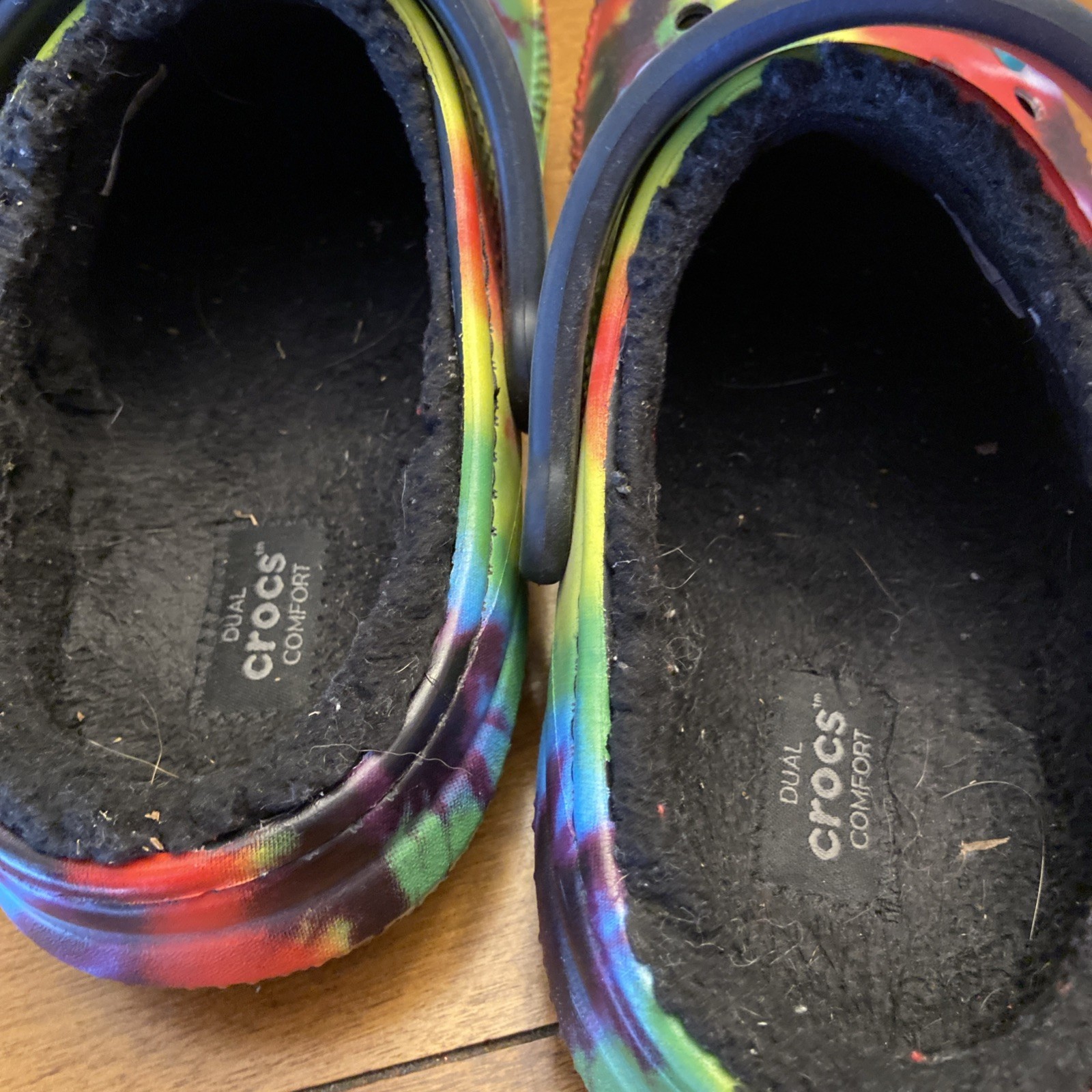 Crocs Classic Baya Lined Men’s 5 / Women’s 7 Tie Dye Graphic Clog