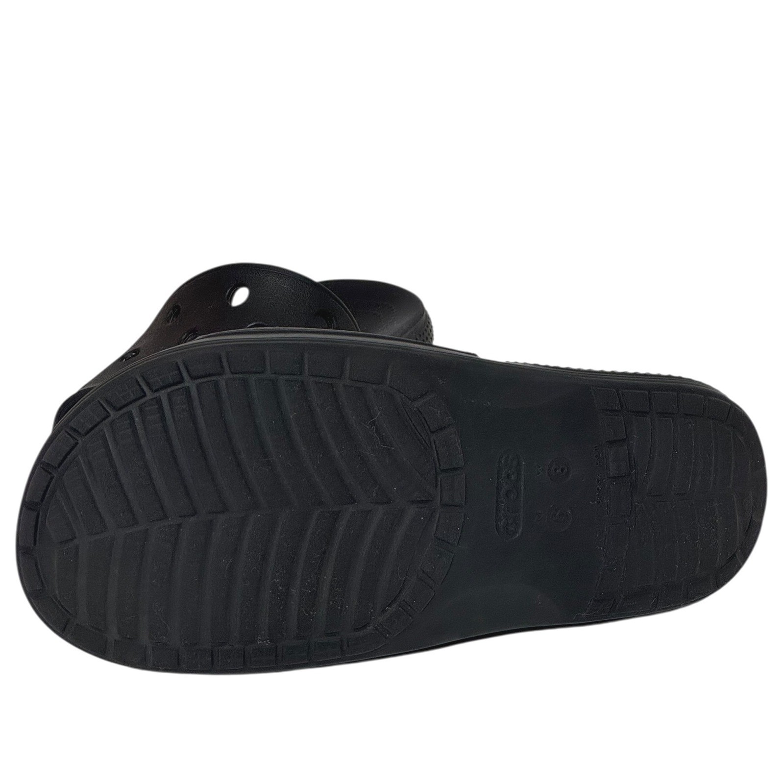 Crocs Classic Unisex M6 W8 All Terrain Clog Black Slide Sandals Slip On Comfort