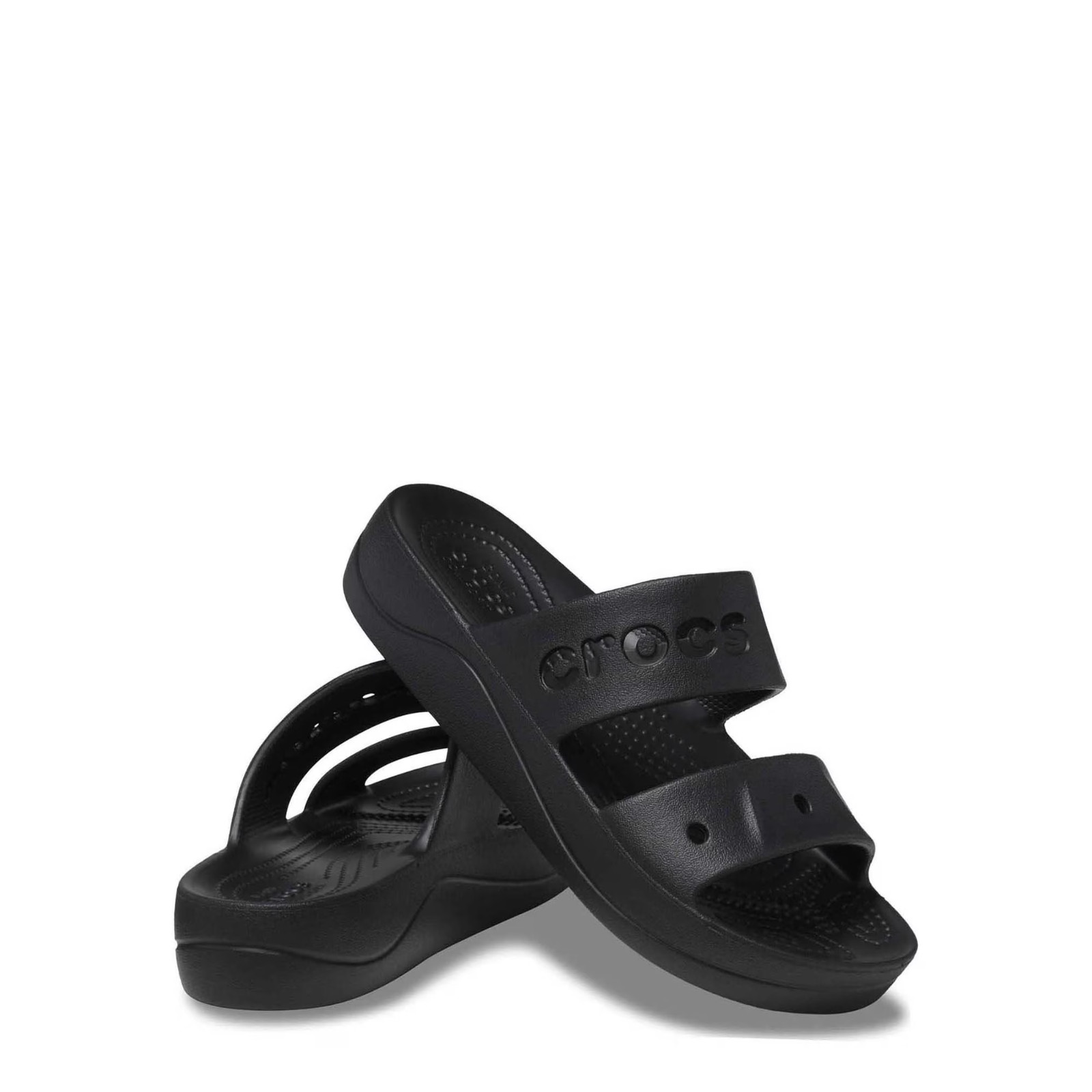Crocs Adult Women’s Baya Platform Slide Sandal Comfortable and Lightweight Black