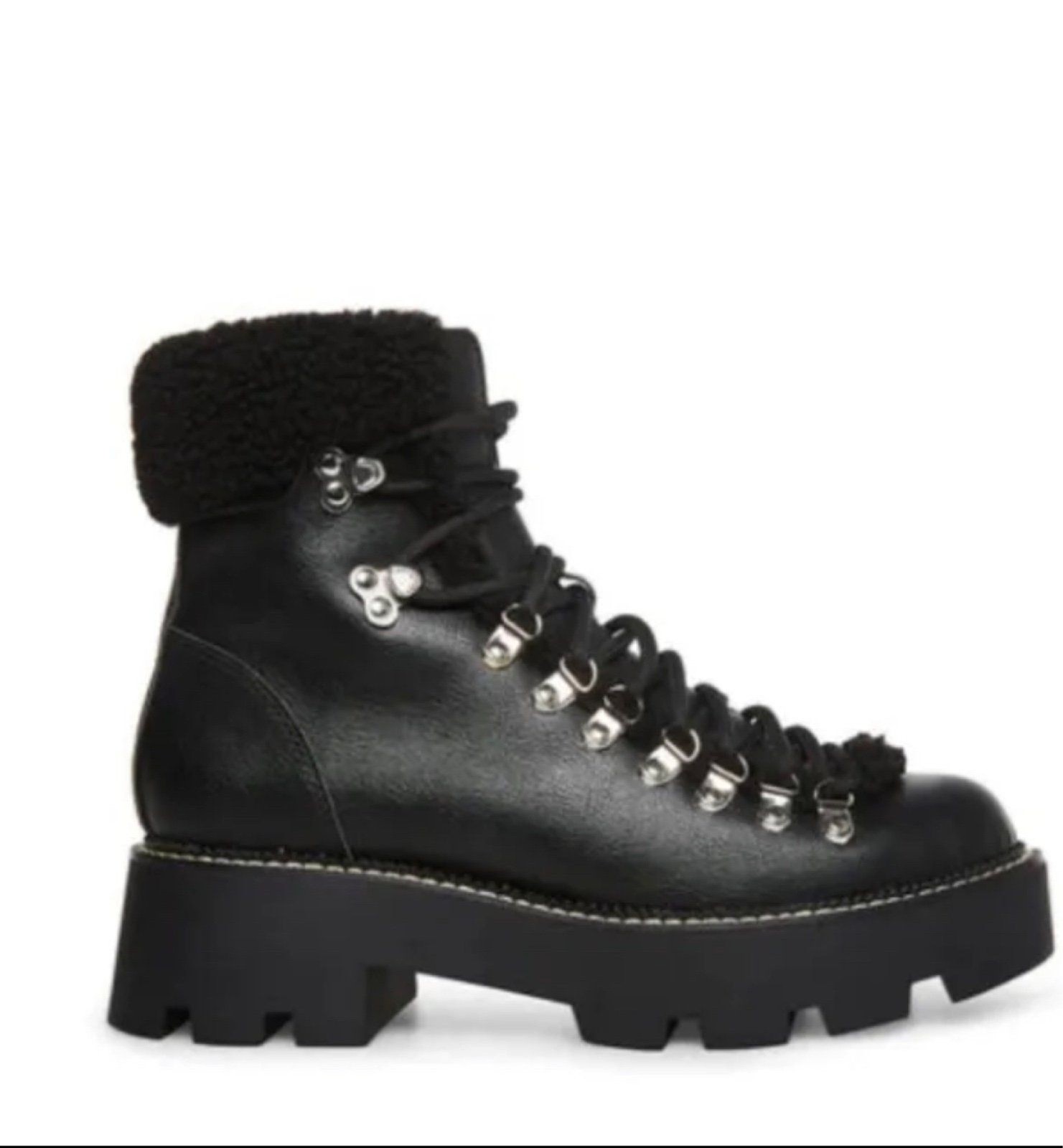 Cool Planet By Steve Madden Cyclonee Boot Black Recycled Hiker An.