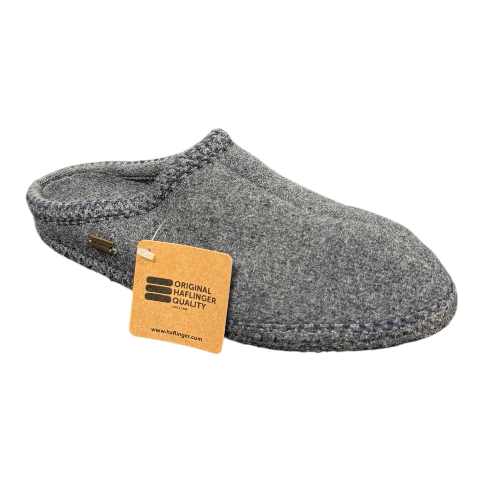 Haflinger AS7 Grey Wool Slippers Womens Size EU 38 US 7.5 New In Box