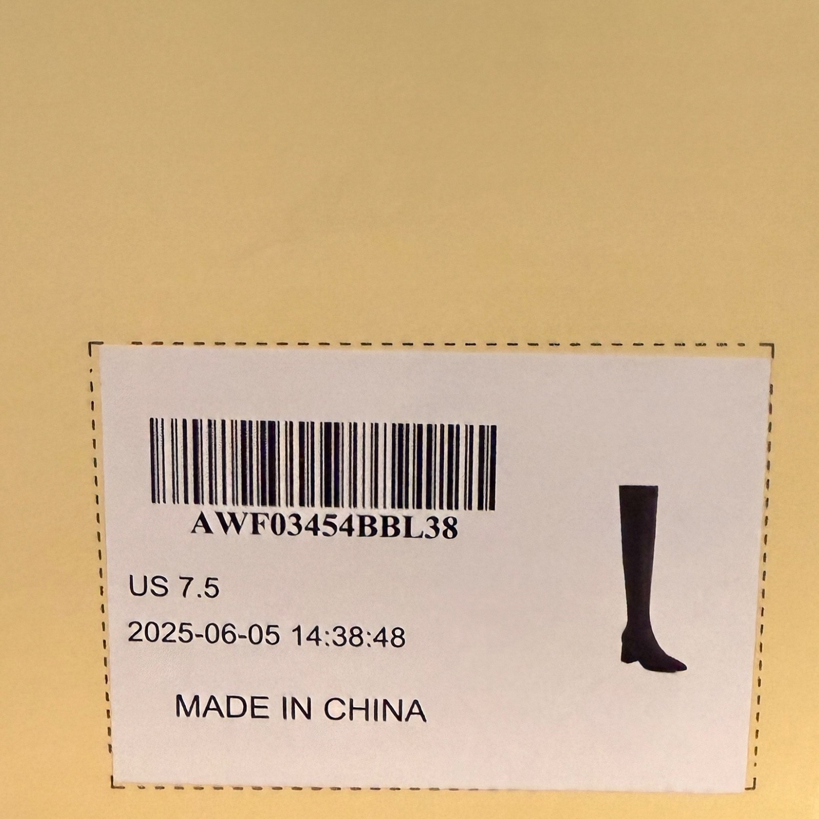 Brand New Cosy Island Tall Textured Black Boots 7.5