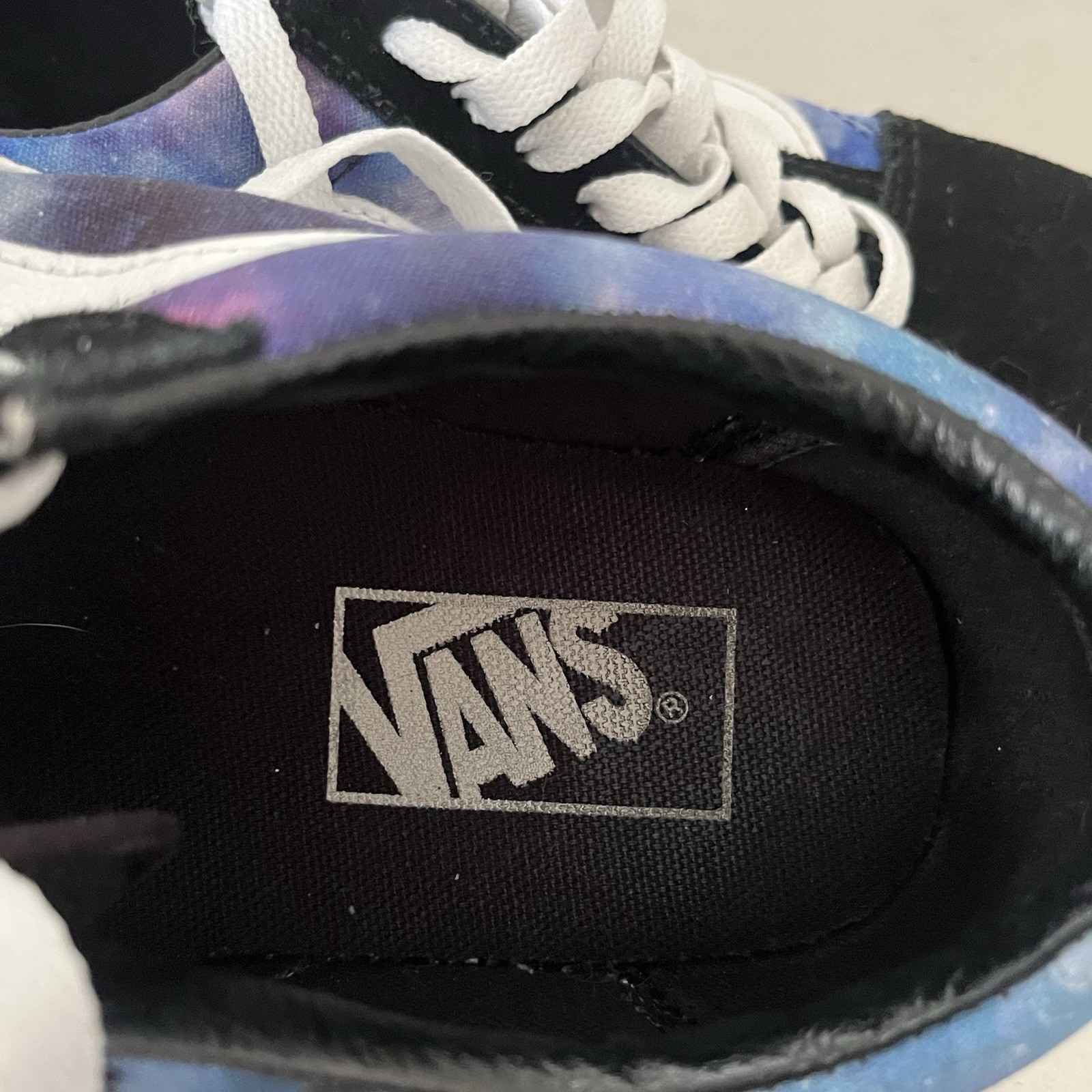 Vans Old Skool Galaxy Black White Suede Skate Sneakers Men’s 6.5 Women’s 8