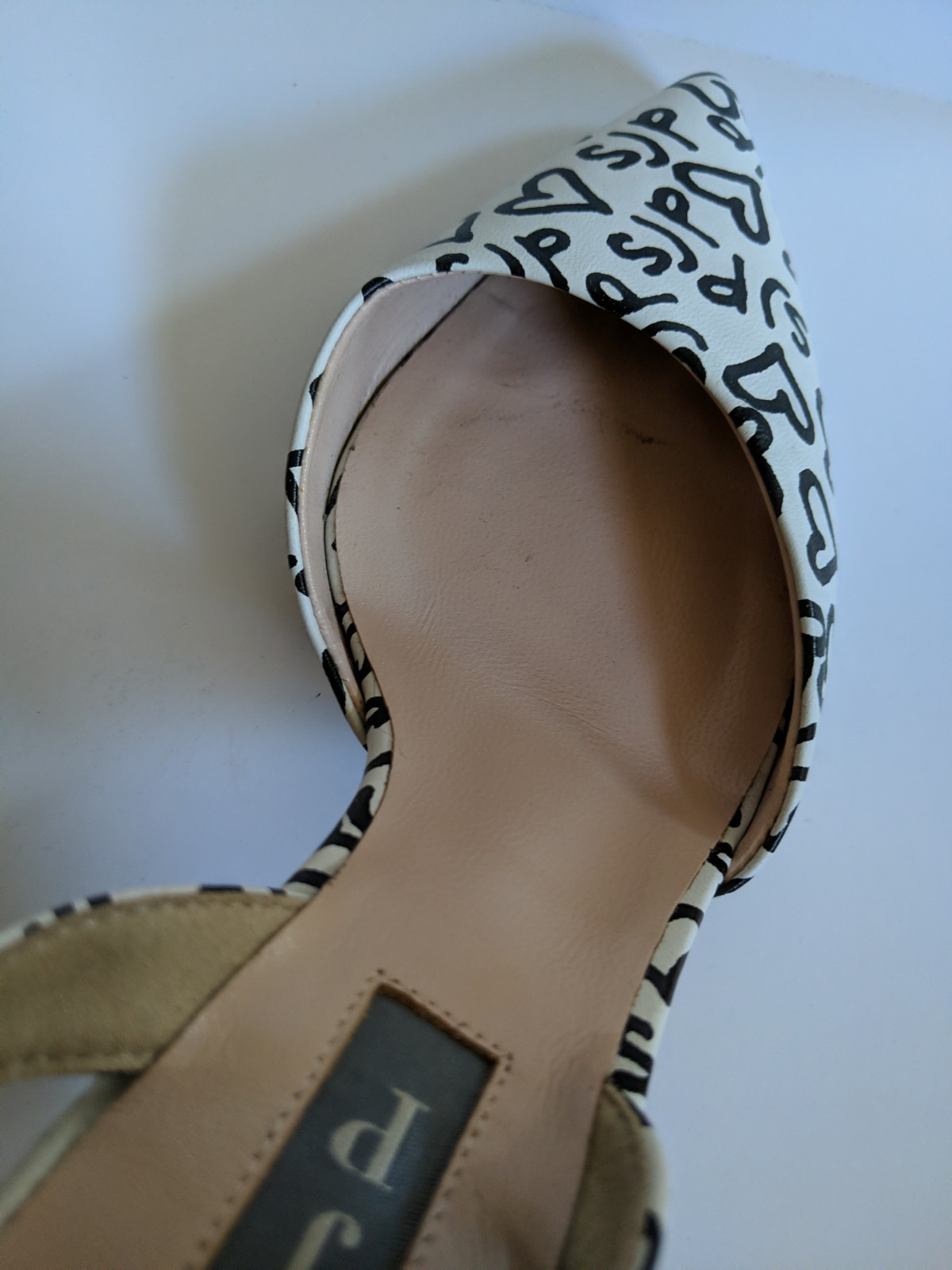 SJP shoes. Bliss White Leather. «Heart Collection» 2021 limited edition