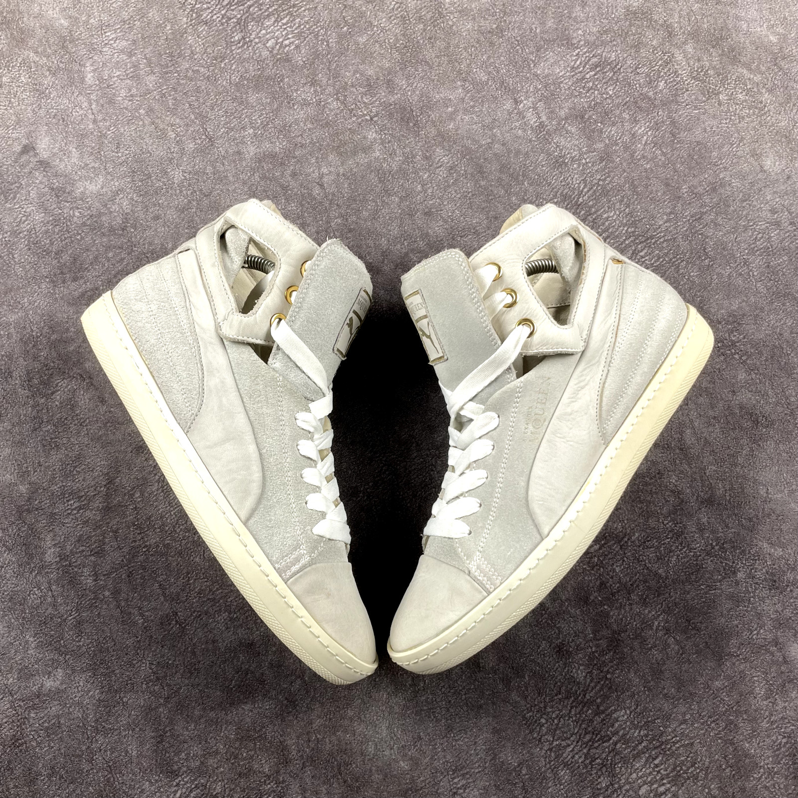 Alexander McQueen Puma High-Top Suede Women’s Sneakers White Ivory 37 in Romania