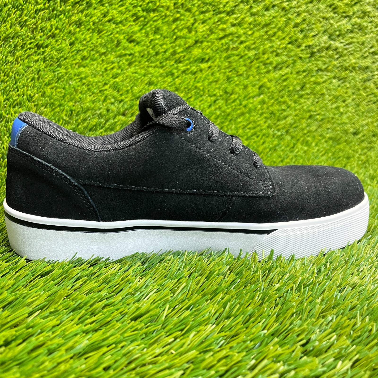 Volcom True Womens Size 8.5M Black White Blue Suede Composite Toe Work Shoes