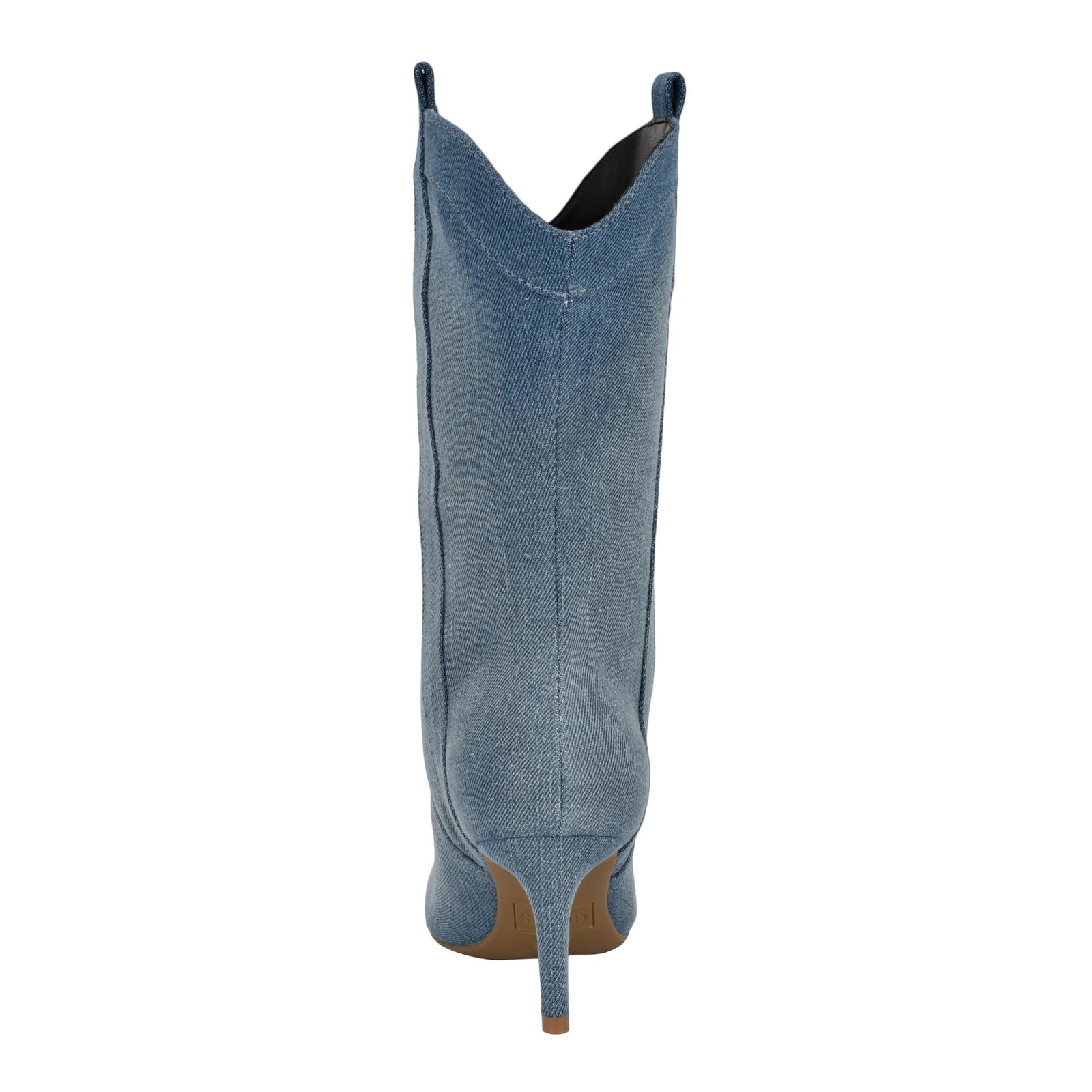 Guess Women’s WURLIE Mid Calf Boot, Medium Blue Denim 420, 6.5*