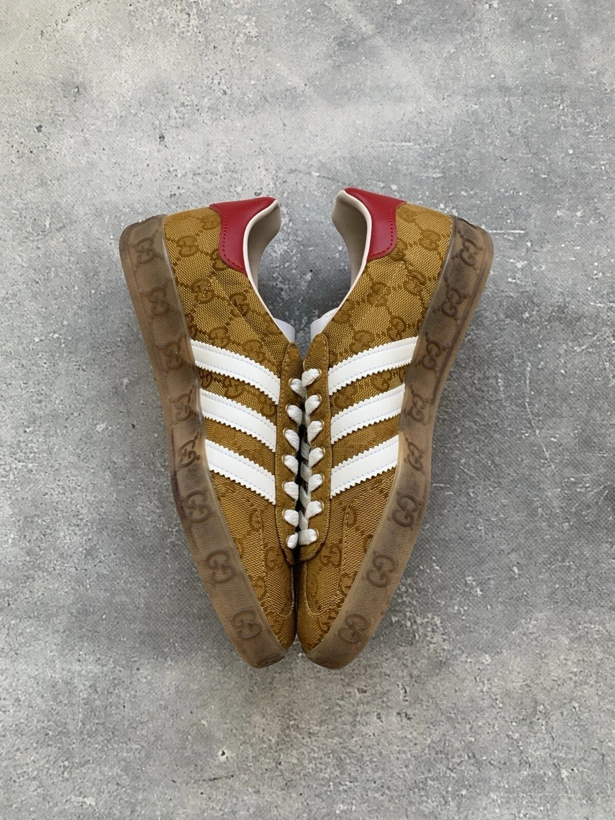 ADIDAS x GUCCI GAZELLE MONOGRAM WOMEN’S SHOES SIZE US 5 UK 3.5 EU 36
