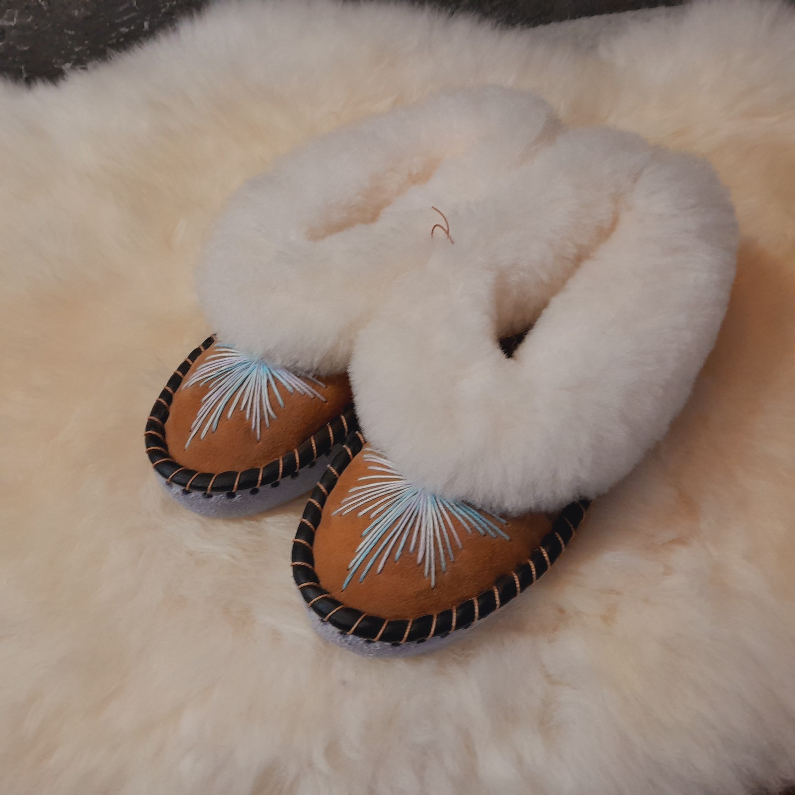 Ladies Leather Wool Winter Huts Shoes Lambskin Slippers ZAKOPIANKI Slippers